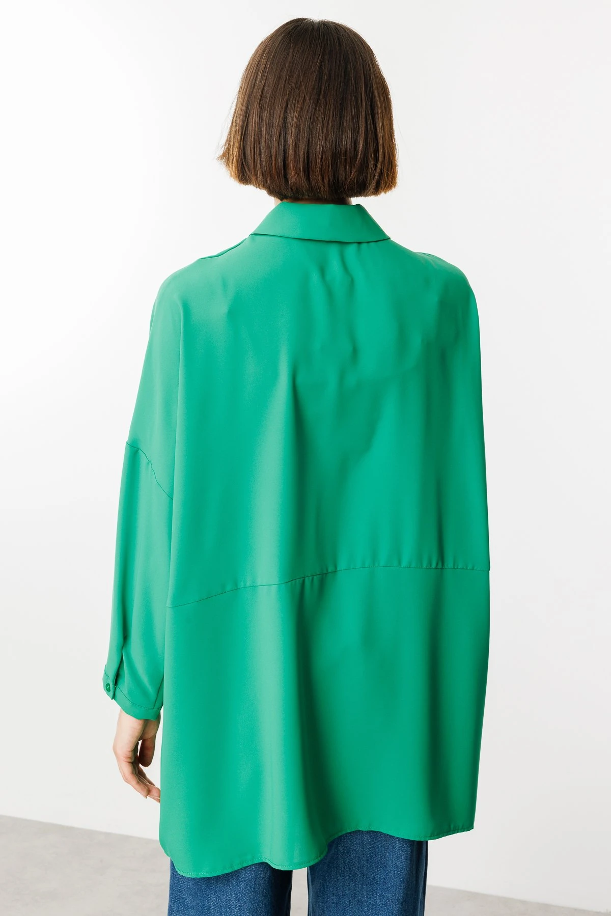 Oversize Gömlek Yeşil
