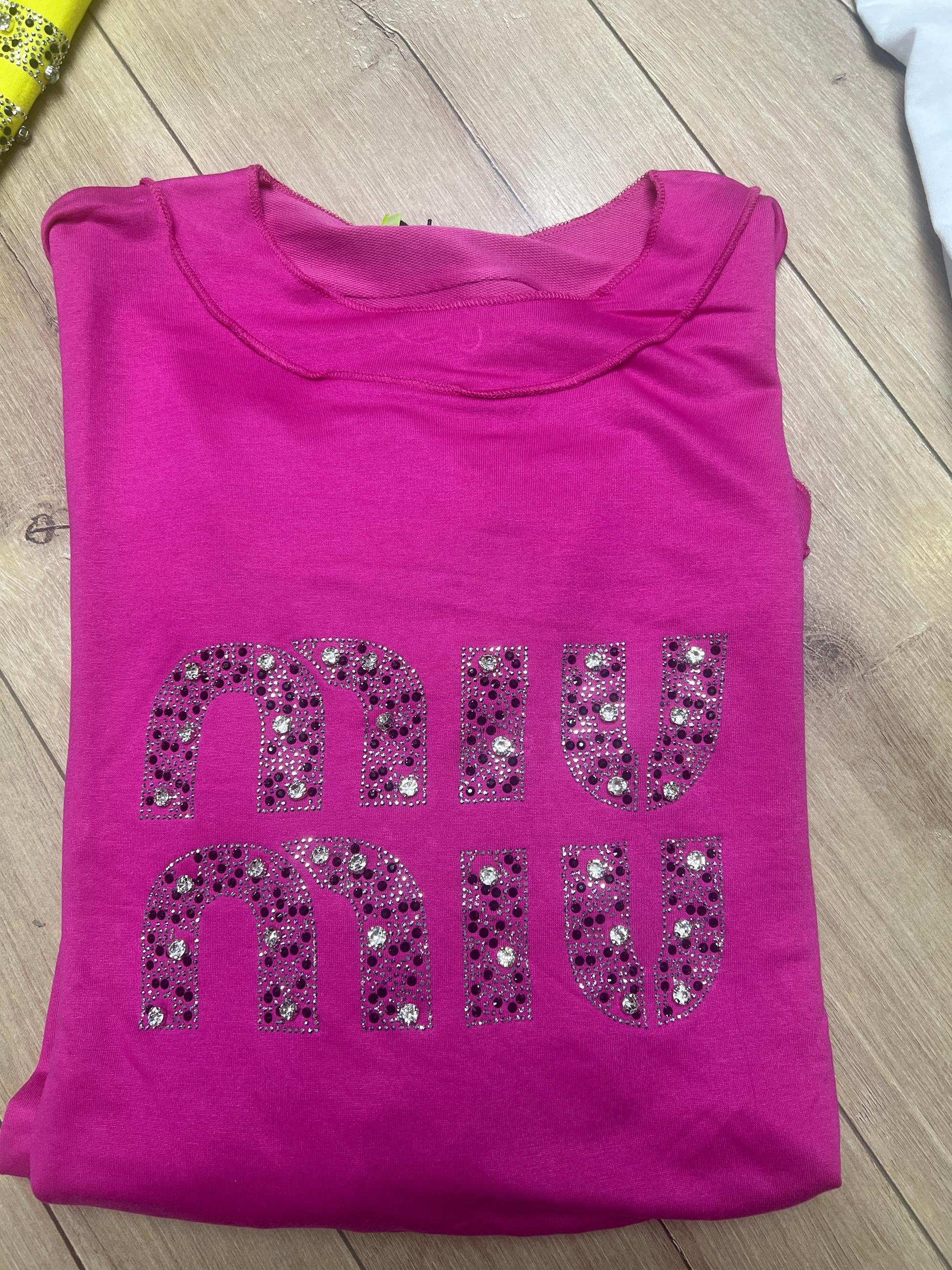 Miu Taşlı Tunik Fuşya