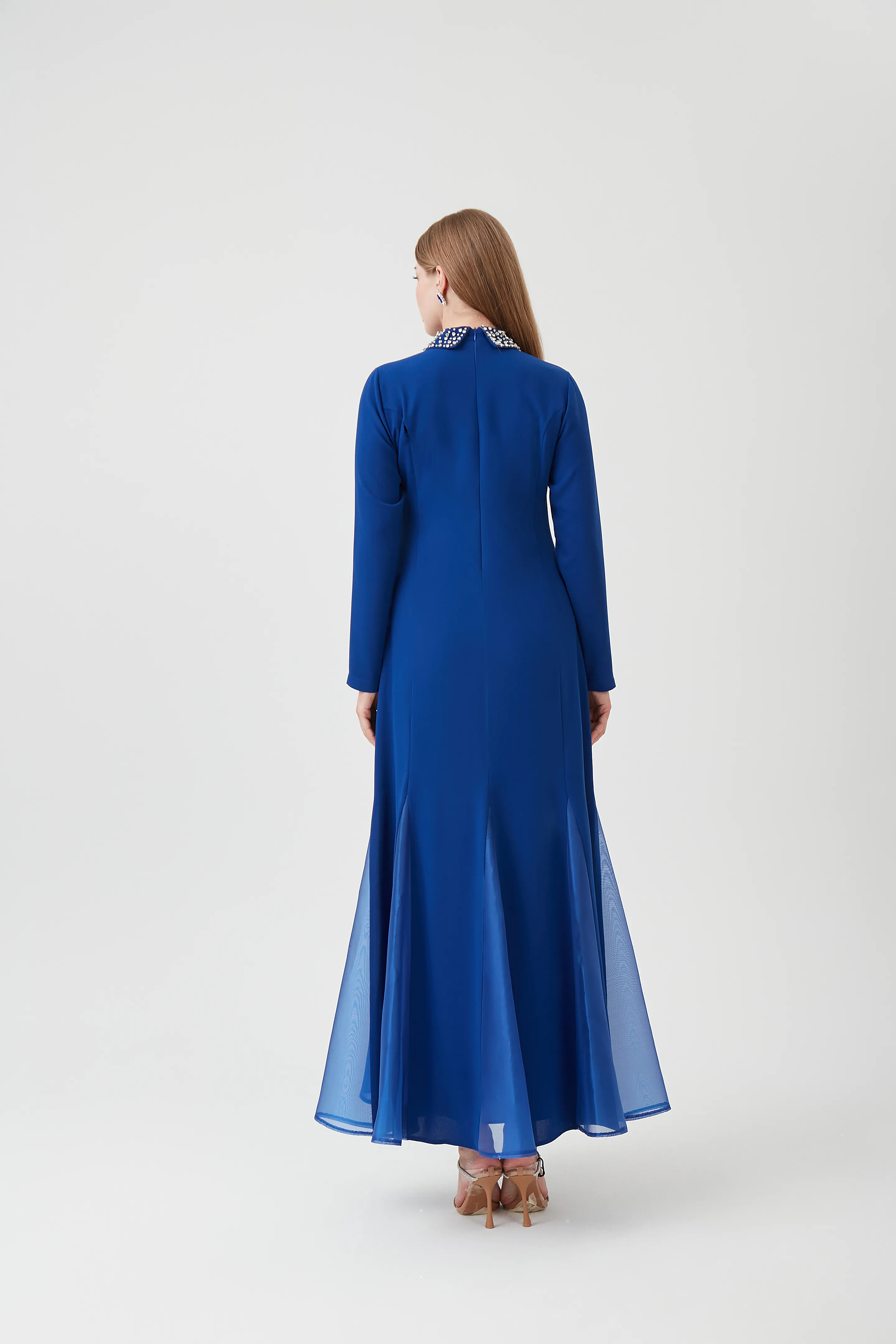 ZÜMRE TAŞLI ABİYE ELBİSE