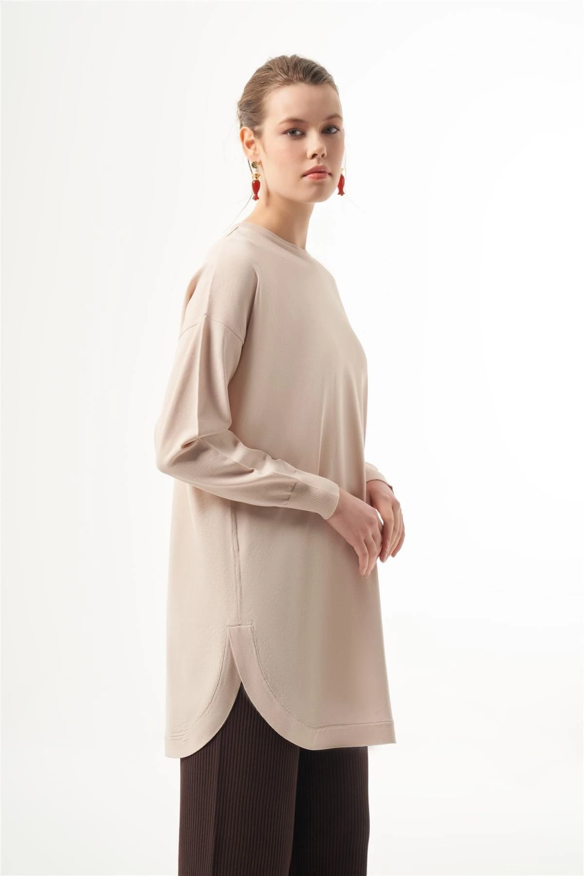 Donna Nuss Tunik-Vizon