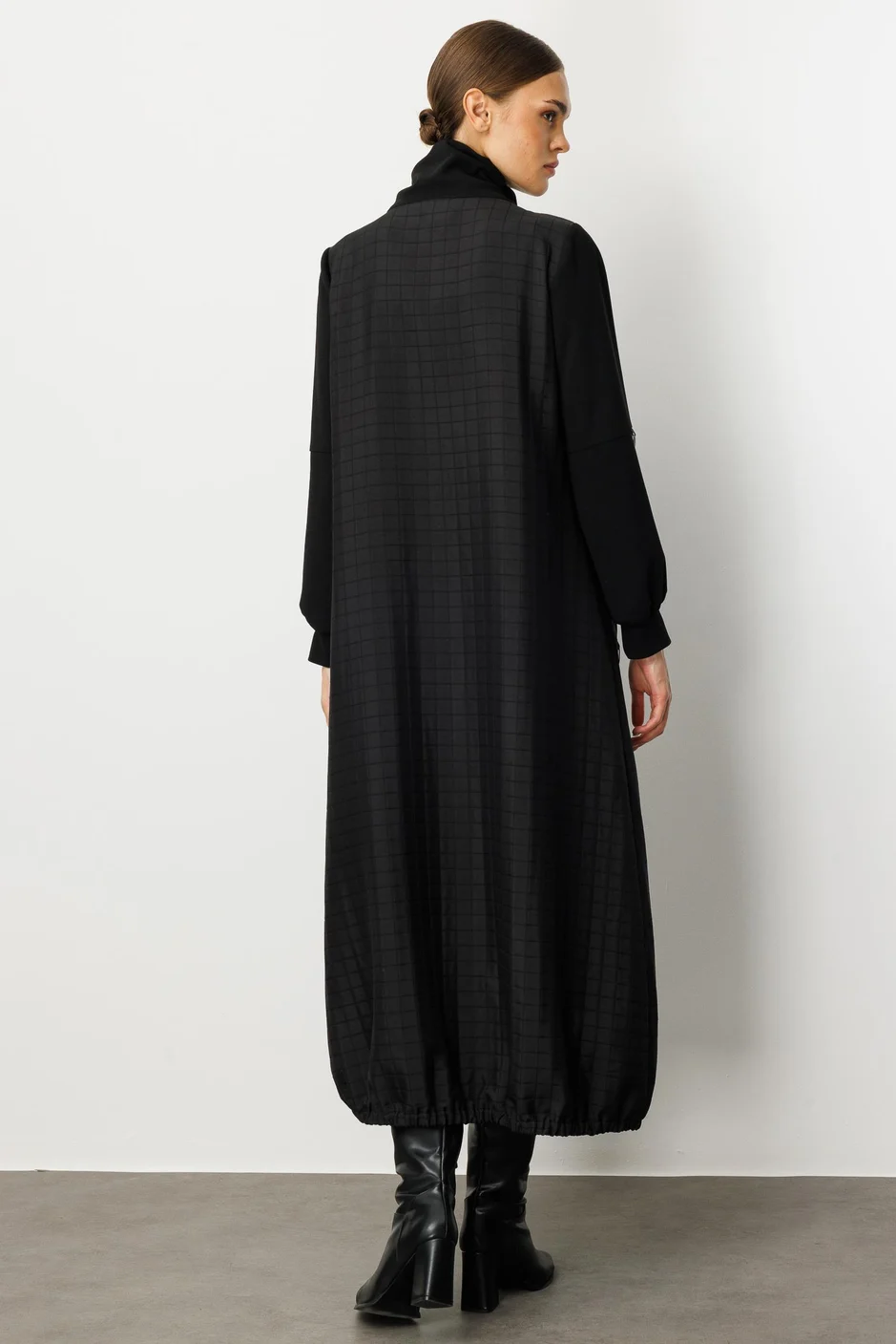 Kare Jakar Krep Doku Mix Astarlı Mevsimlik Spor Trench