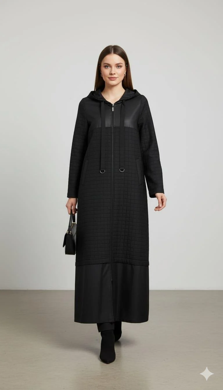 Jakar Kapitone ve Cupra Plys Mix Astarlı Spor Mevsimlik Trench Kap