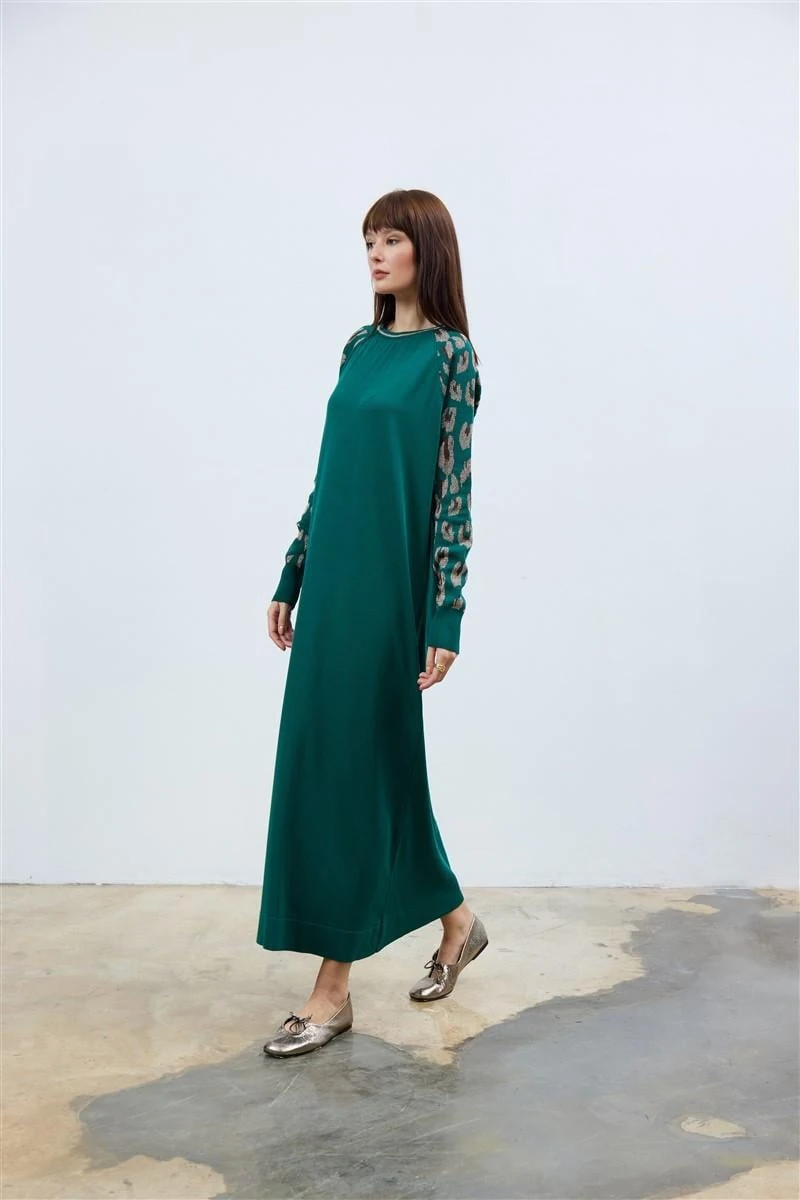 Manch Elbise-Zümrüt Yeşili