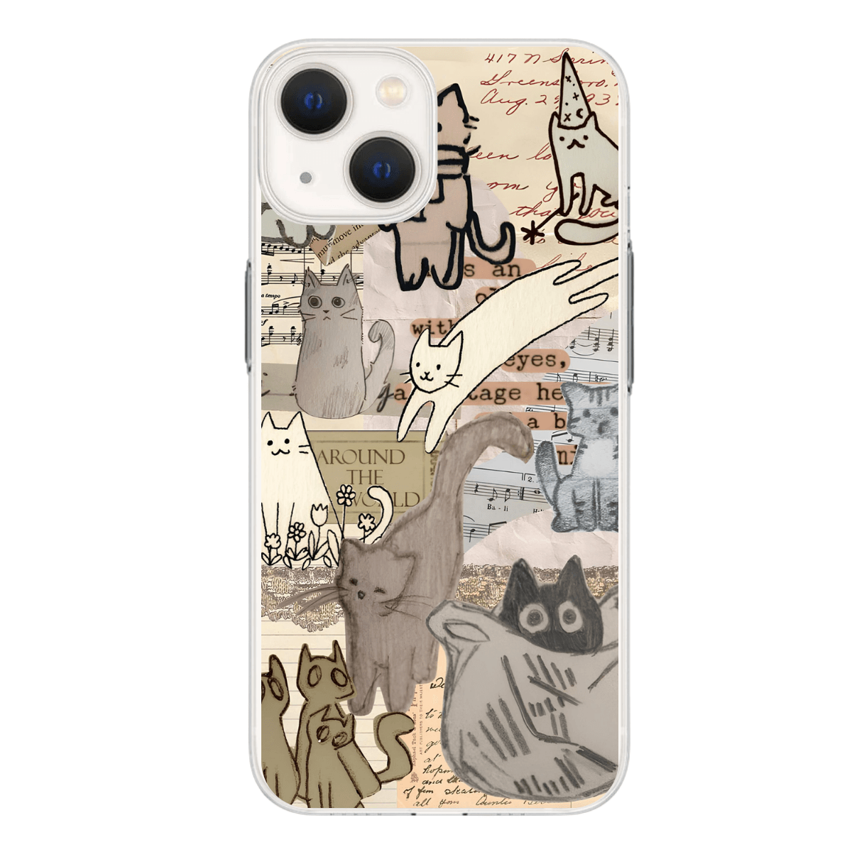 Cute Cats Baskılı Telefon Kılıfı (Android/Ios Uyumlu) 