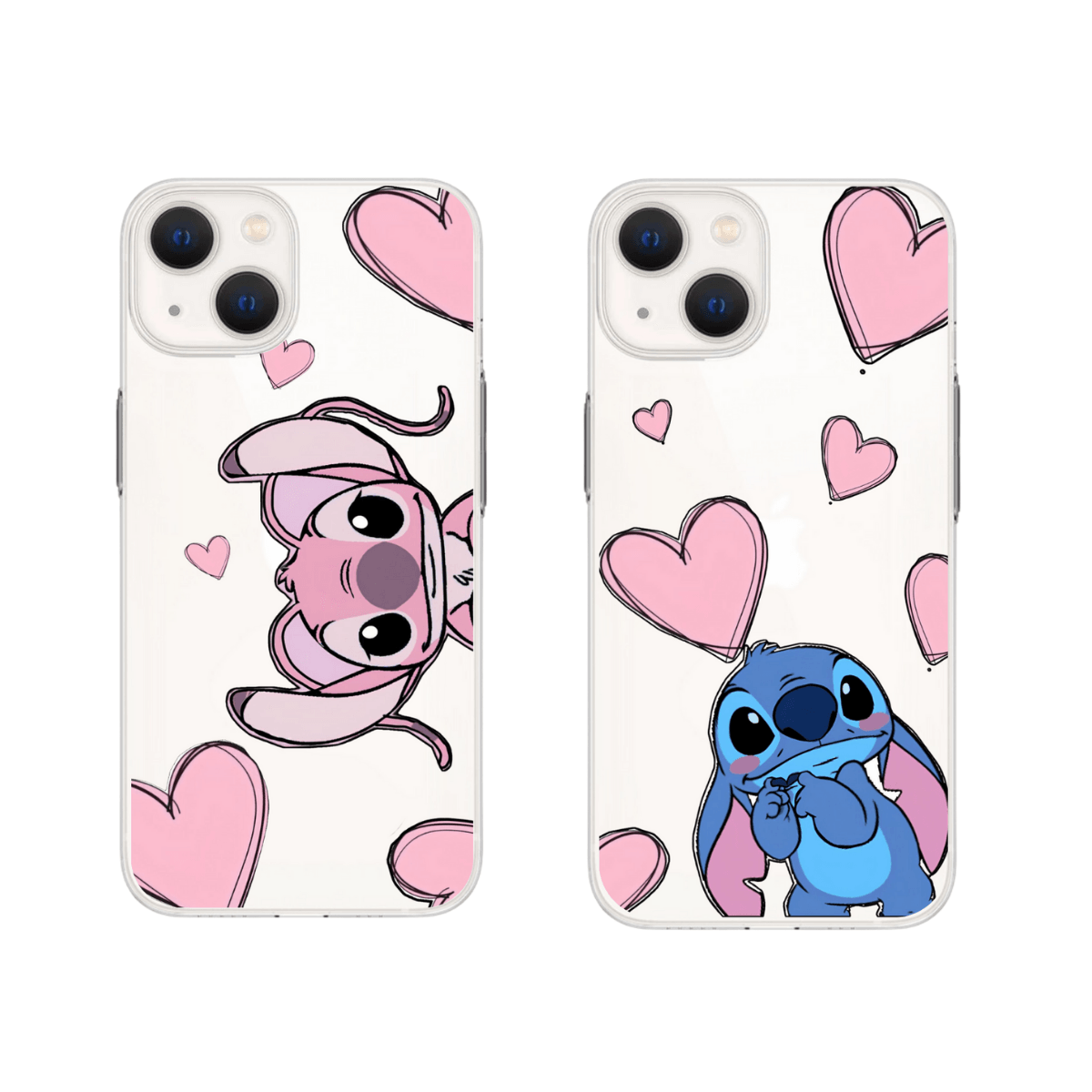 Stitch Baskılı Çift Telefon Kılıfları (Android/Ios Uyumlu)