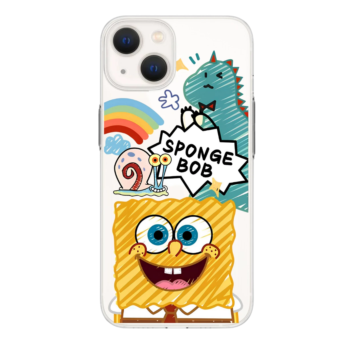 Sünger Bob Kare pantolon Baskılı Telefon Kılıfı (Android/Ios Uyumlu)