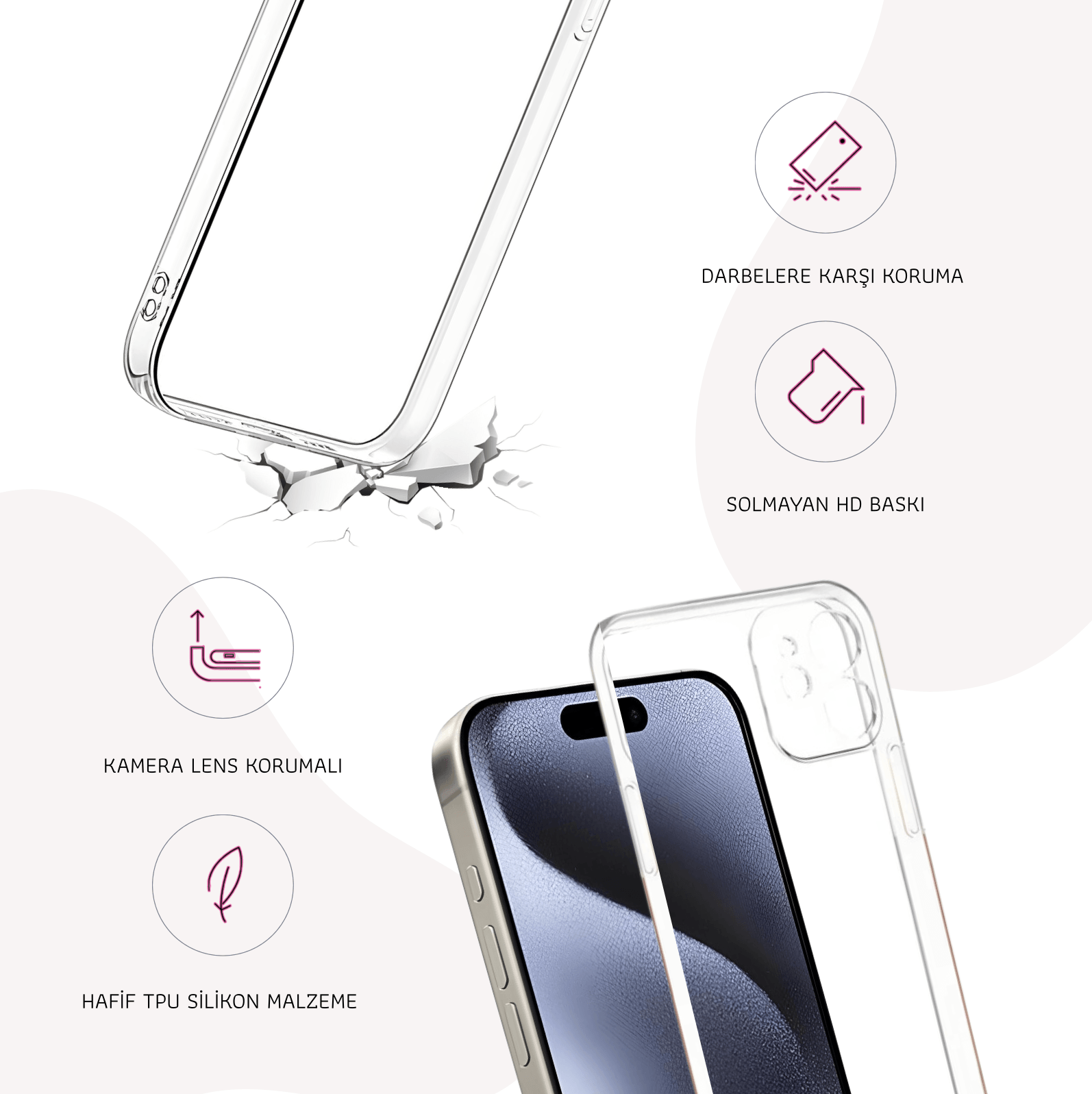 Baskılı Telefon Kılıfı (Android/Ios Uyumlu) 