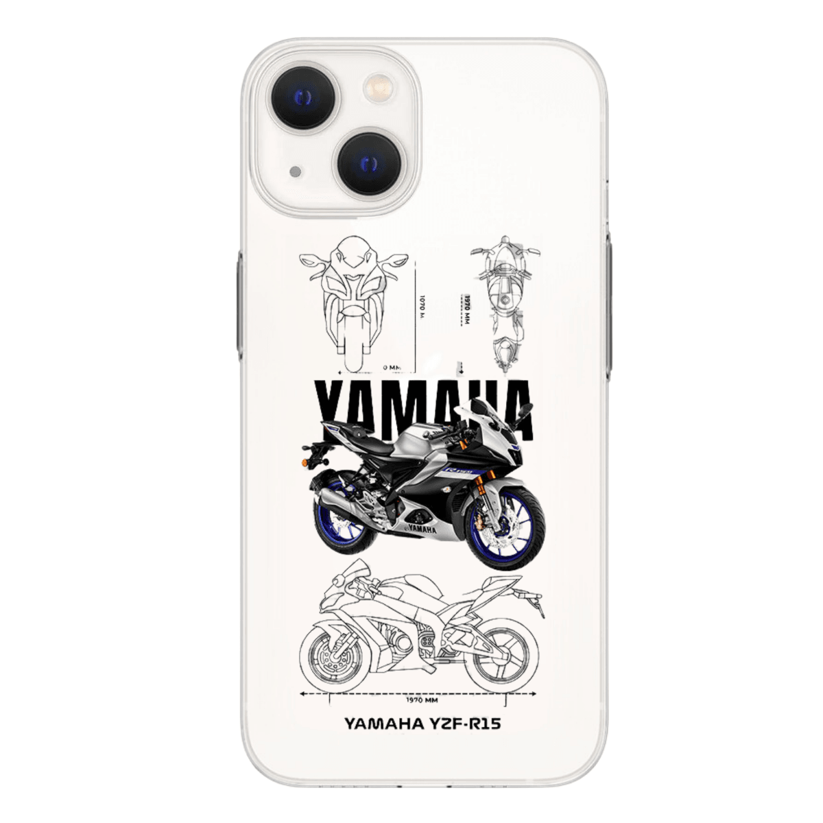 Yamaha YZF-R15 Baskılı Telefon Kılıfı (Android/Ios Uyumlu)
