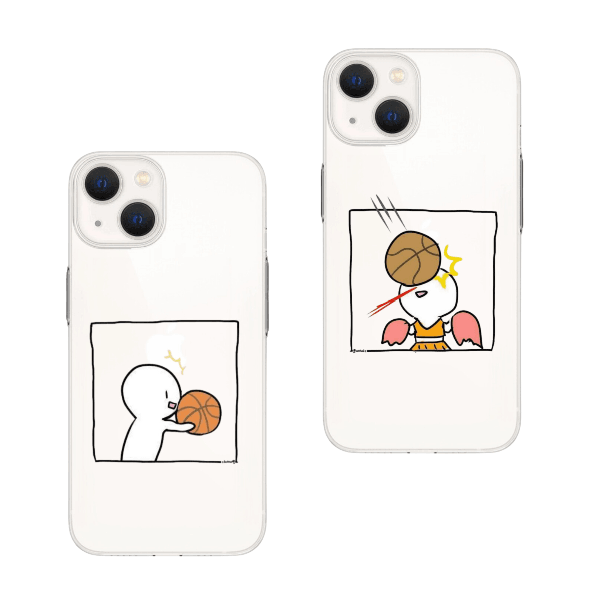 Basketbol Baskılı Çift Telefon Kılıfları (Android/Ios Uyumlu)