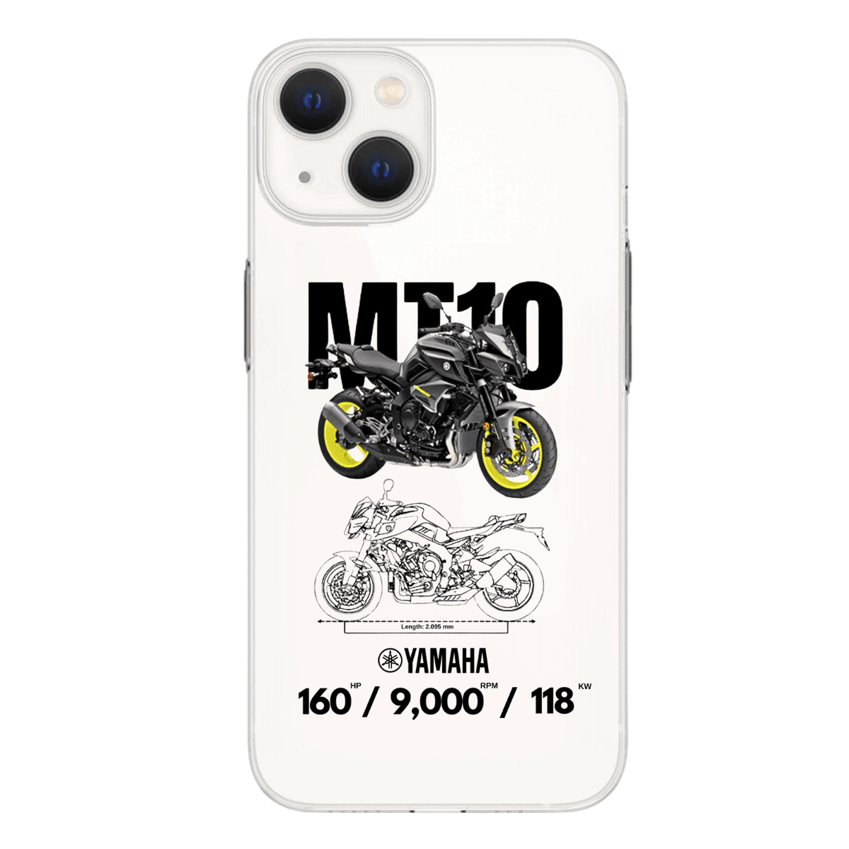 Yamaha MT10 Baskılı Telefon Kılıfı (Android/Ios Uyumlu)