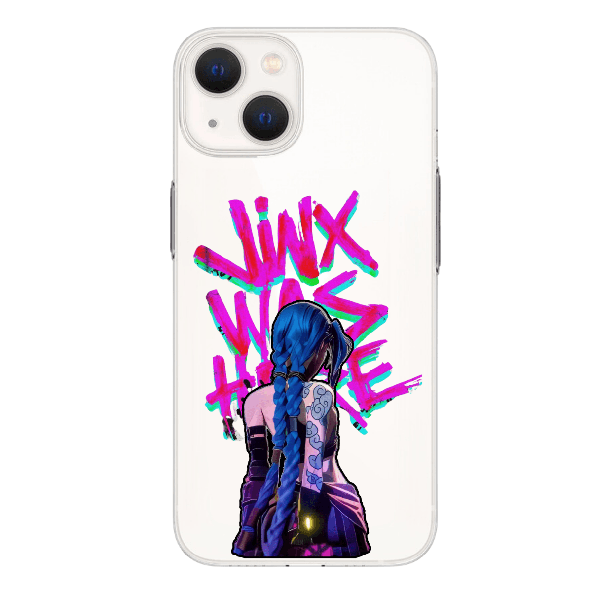 ARCANE "Jinx Was Here" Baskılı Telefon Kılıfı (Android/Ios Uyumlu)