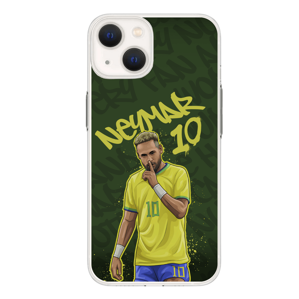 Neymar Brasil 10 Baskılı Telefon Kılıfı (Android/Ios Uyumlu) 