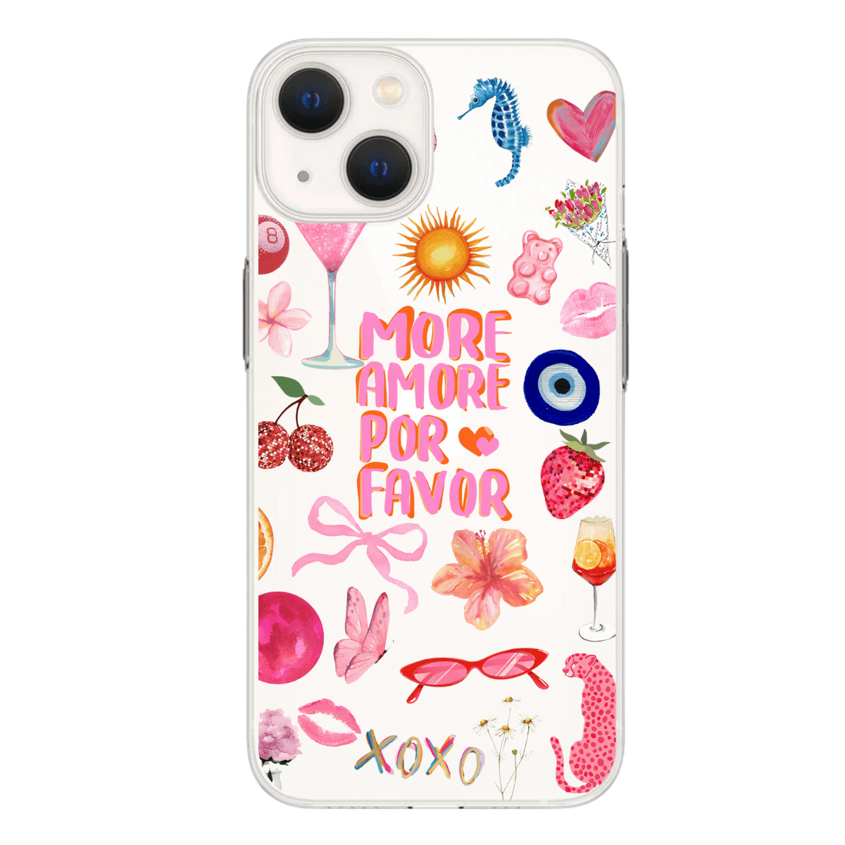  "More Amore" Baskılı Telefon Kılıfı (Android/Ios Uyumlu) 