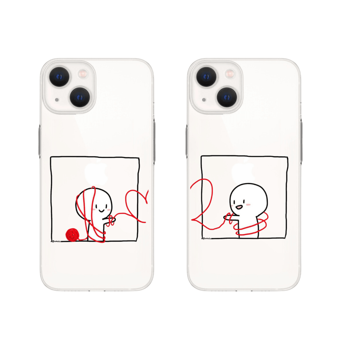 Baskılı Çift Telefon Kılıfları (Android/Ios Uyumlu)