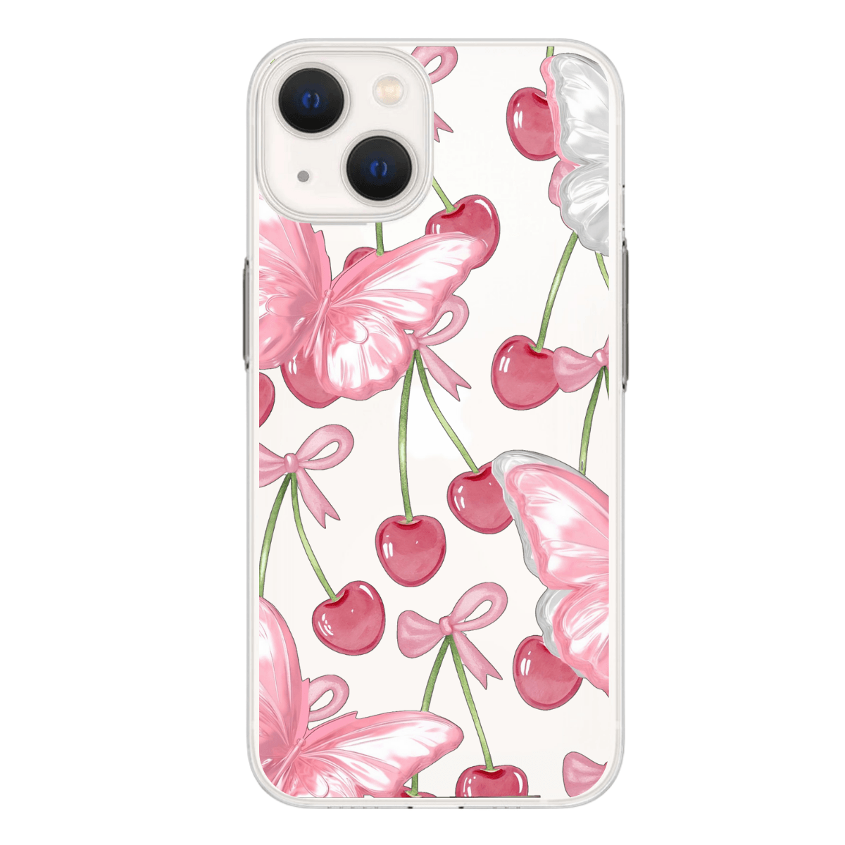 Soft Cherries Baskılı Telefon Kılıfı (Android/Ios Uyumlu) 