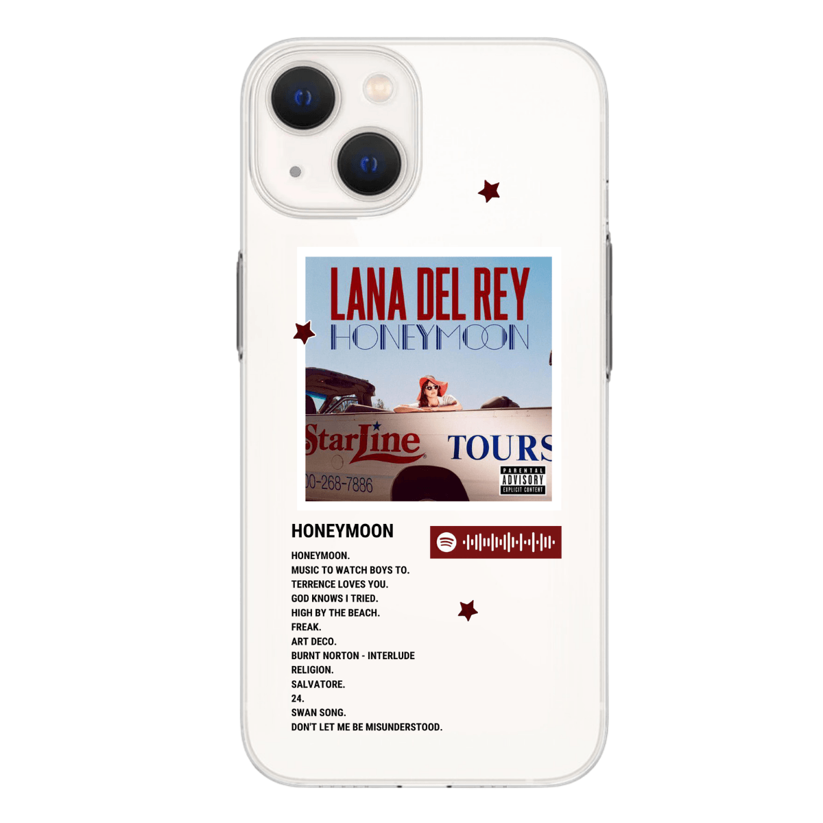 Lana Del Rey - Honeymoon Baskılı Telefon Kılıfları (Android/Ios Uyumlu)