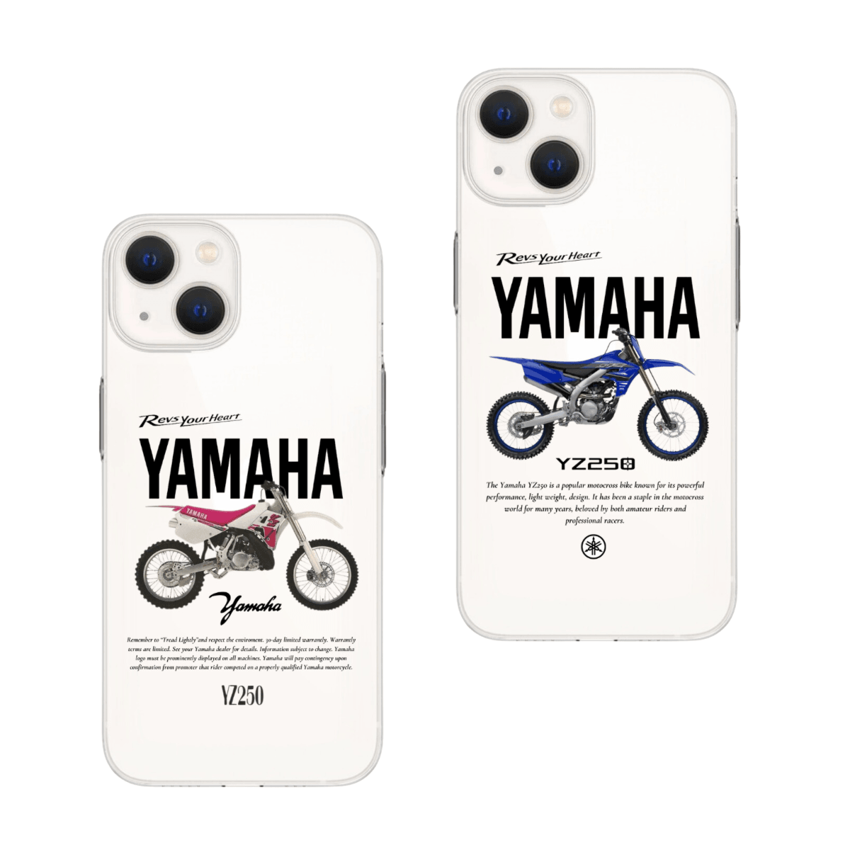 Yamaha YZ250 Baskılı Çift Telefon Kılıfları (Android/Ios Uyumlu)