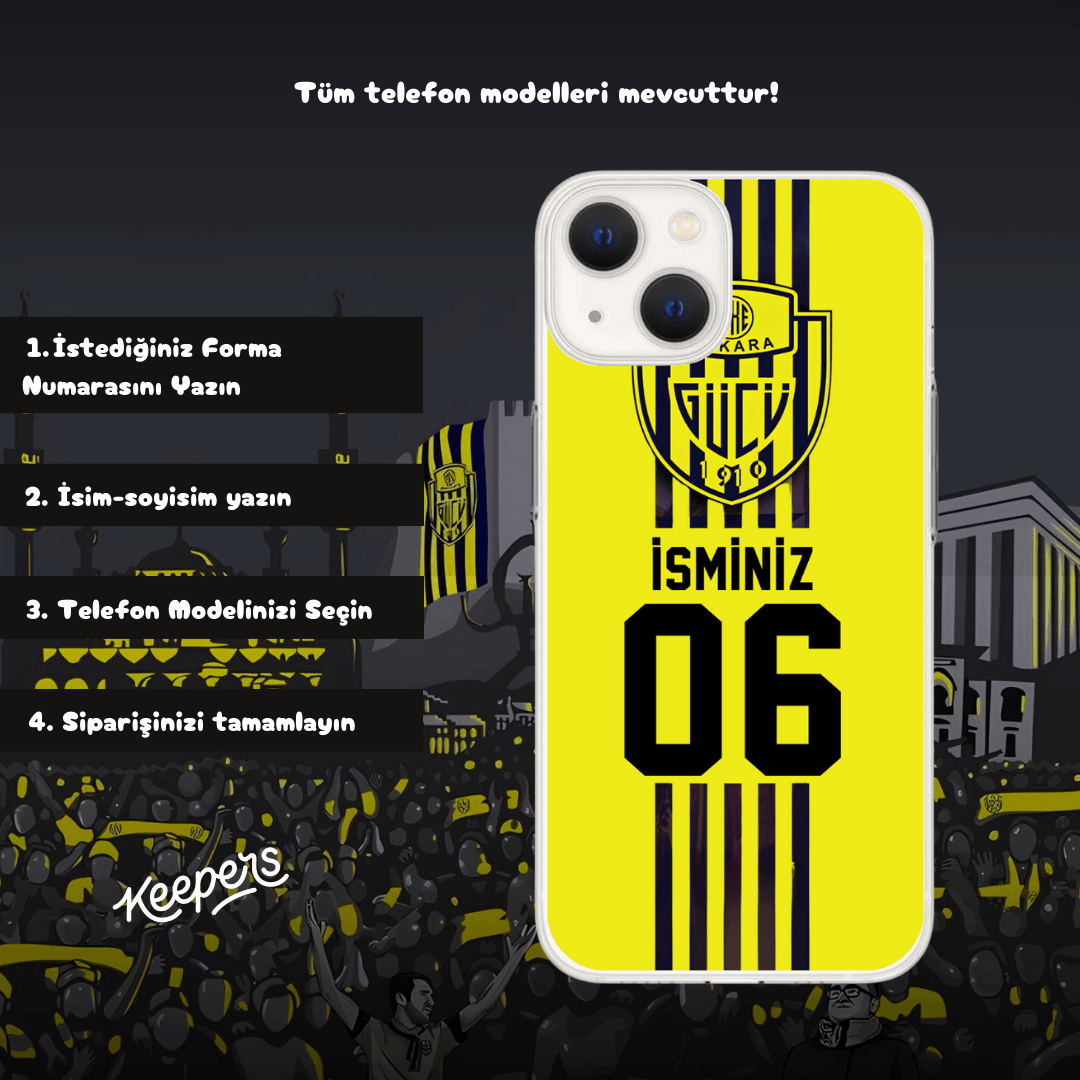 ANKARAGÜCÜ İsminize Özel Forma Baskılı Telefon Kılıfı (Android/Ios Uyumlu)