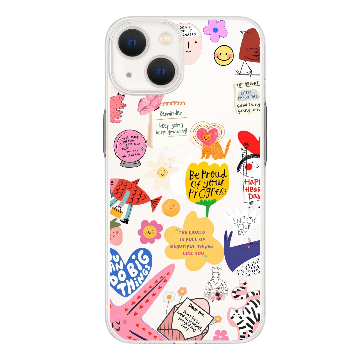 "Be Proud of Your Progress" Baskılı Telefon Kılıfı (Android/Ios Uyumlu) 