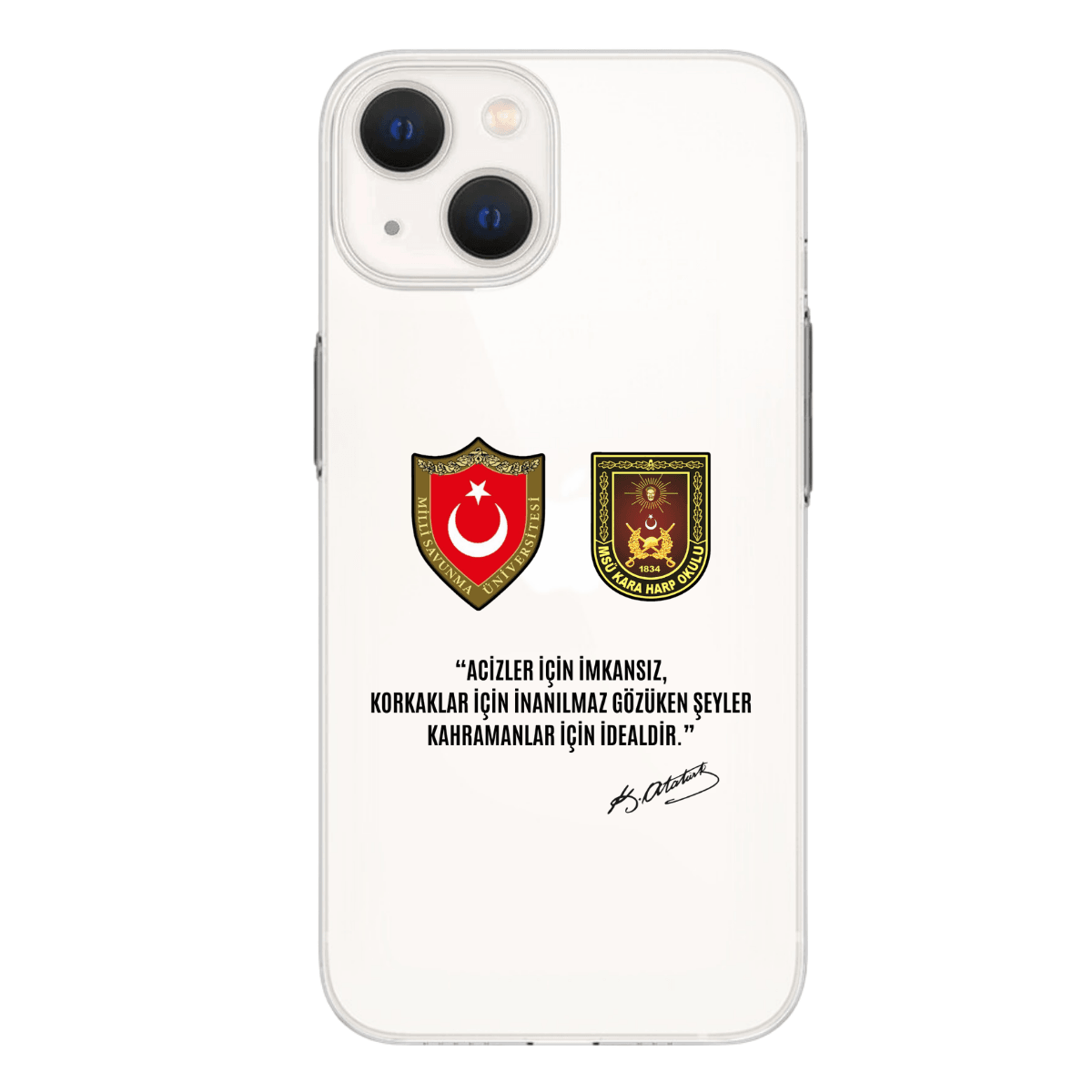 Kara Harp Okulu Baskılı Telefon Kılıfı (Android/Ios Uyumlu) 