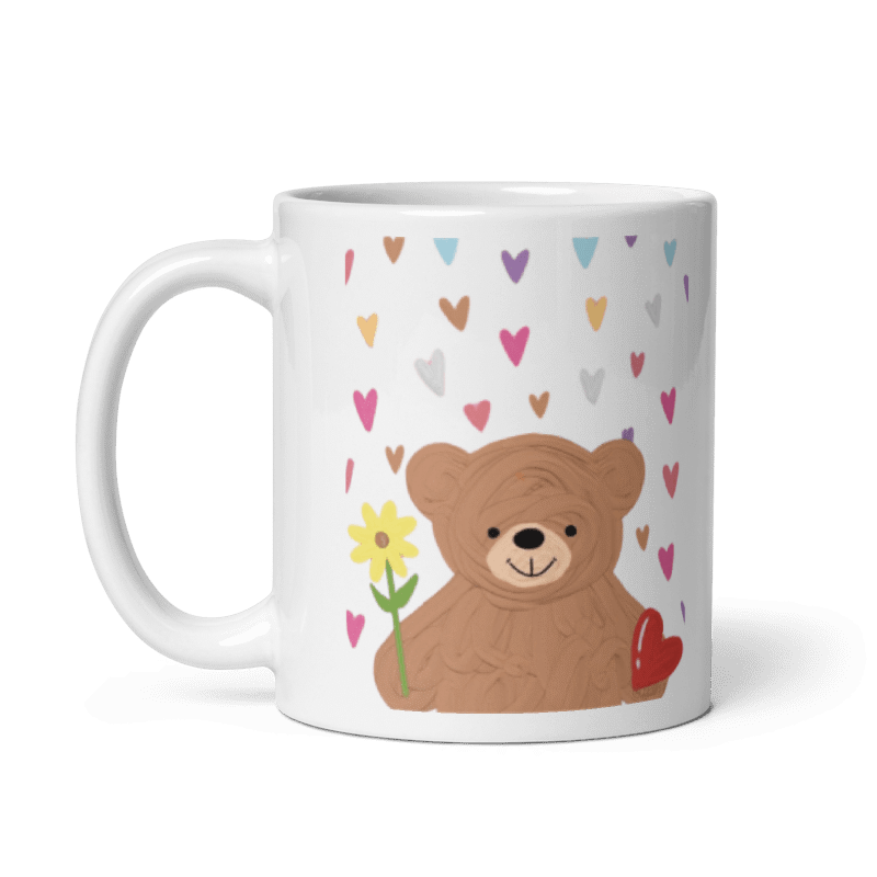 Çift Taraflı Baskılı Mug Kupa Beyaz