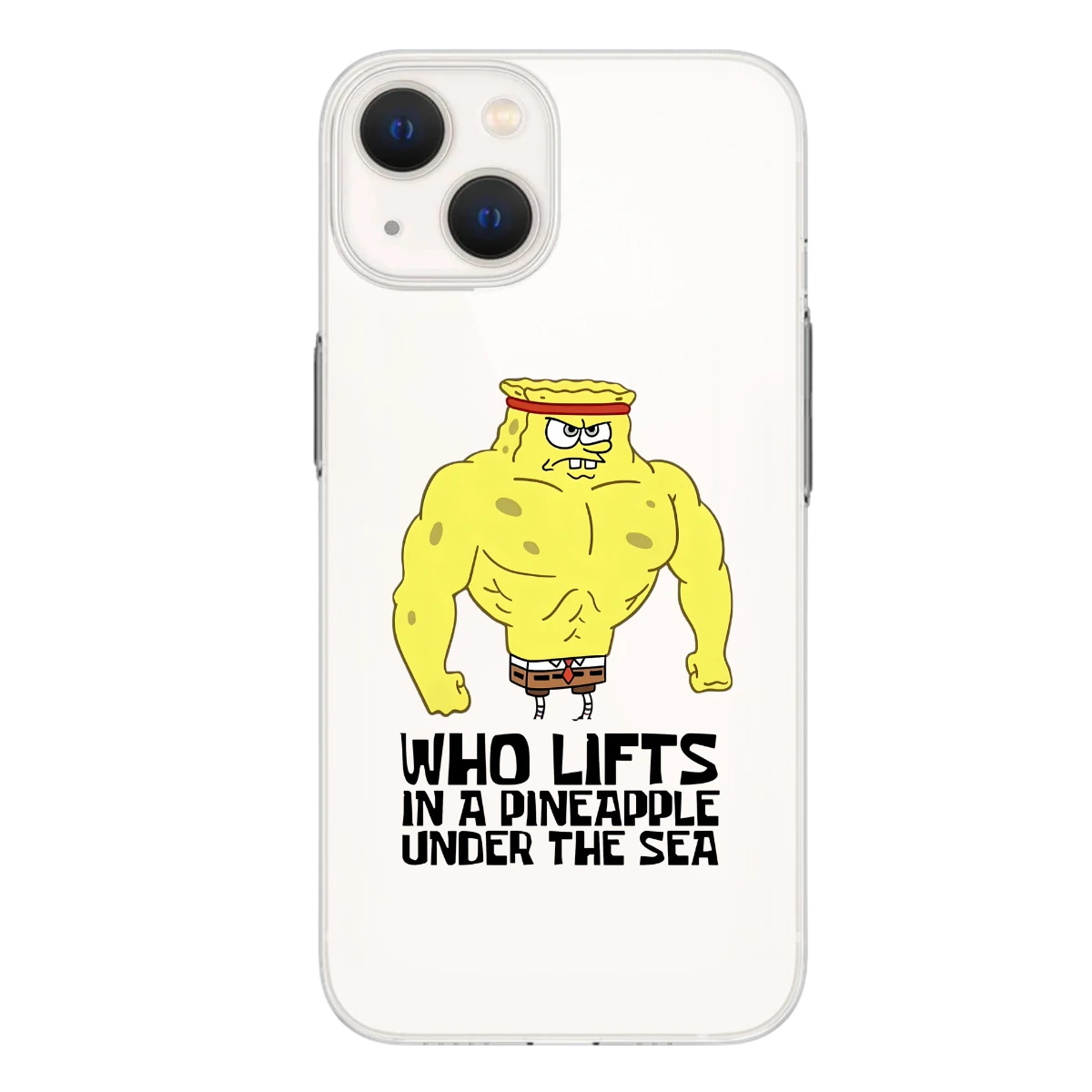 Kaslı Sünger Bob Baskılı Telefon Kılıfı (Android/Ios Uyumlu) 
