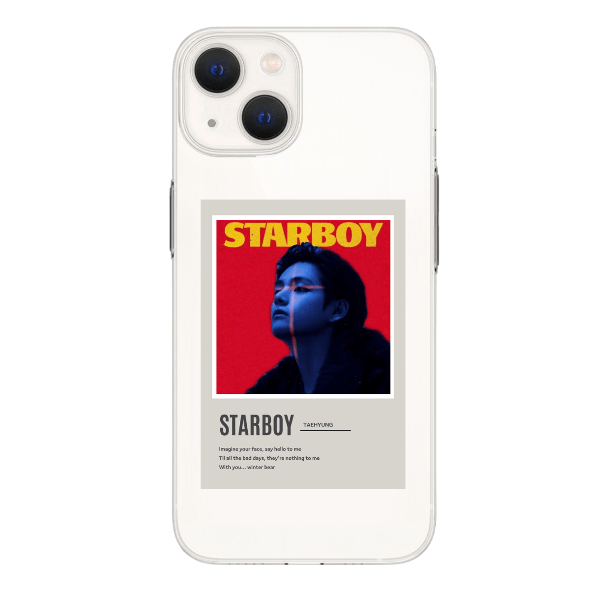 Taehyung- Starboy Baskılı Telefon Kılıfı (Android/Ios Uyumlu)