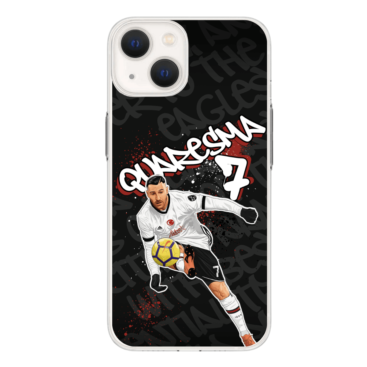 Quaresma Beşiktaş "7" İmzalı Baskılı Telefon Kılıfı (Android/Ios Uyumlu) 