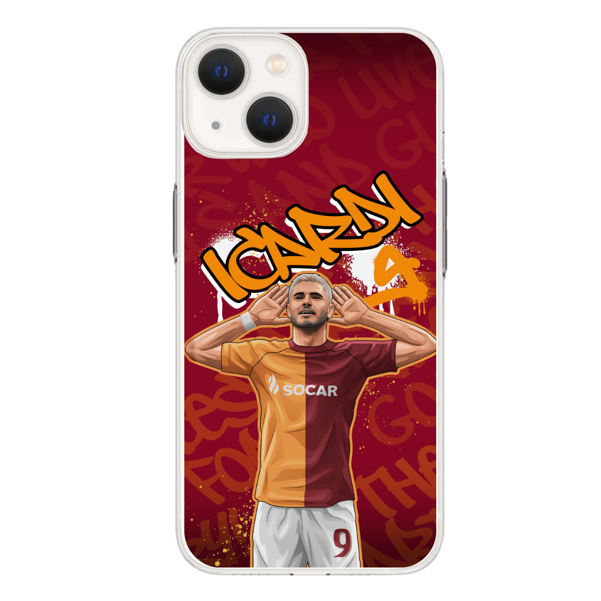 Icardi Grafiti Baskılı Telefon Kılıfı (Android/Ios Uyumlu) 
