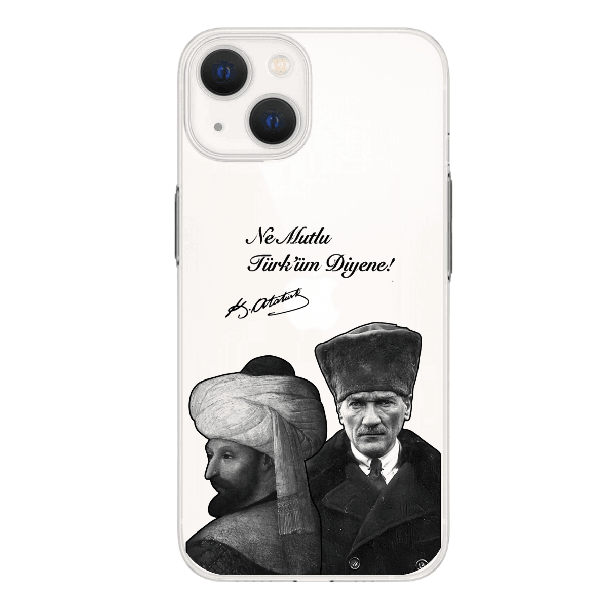"Ne Mutlu Türk'üm Diyene" Baskılı Telefon Kılıfı (Android/Ios Uyumlu)