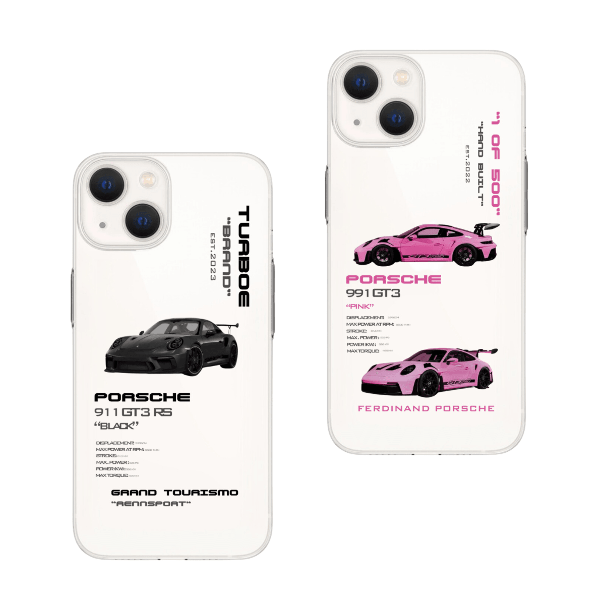 Porsche GT3 RS Çift Telefon Kılıfı (Android/Ios Uyumlu)