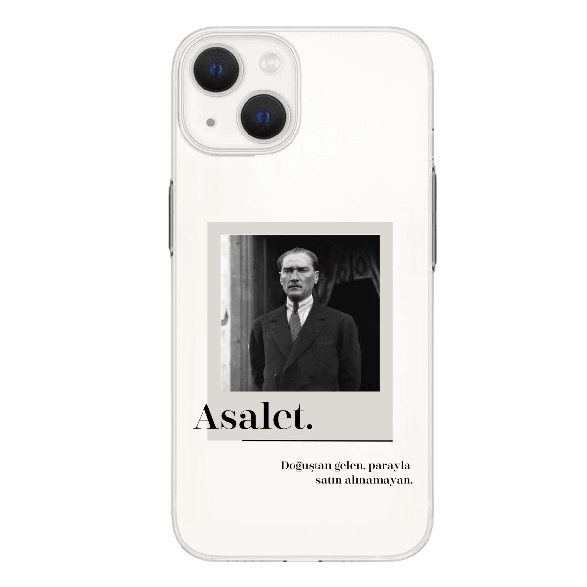 Atatürk Baskılı Telefon Kılıfı, “Asalet” (Android/Ios Uyumlu)