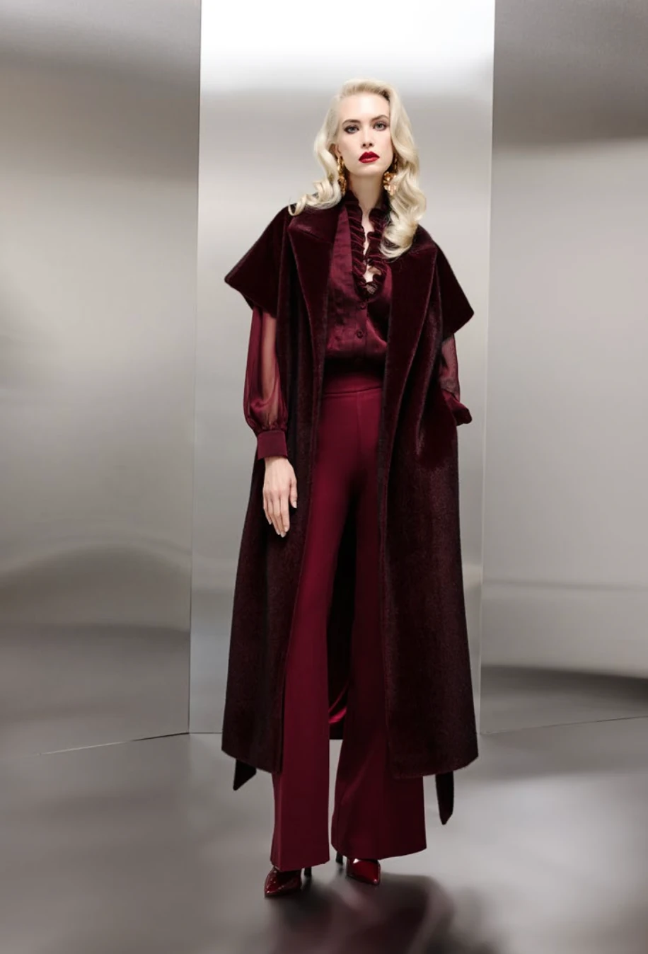 Geniş Paça Viscon Pantolon