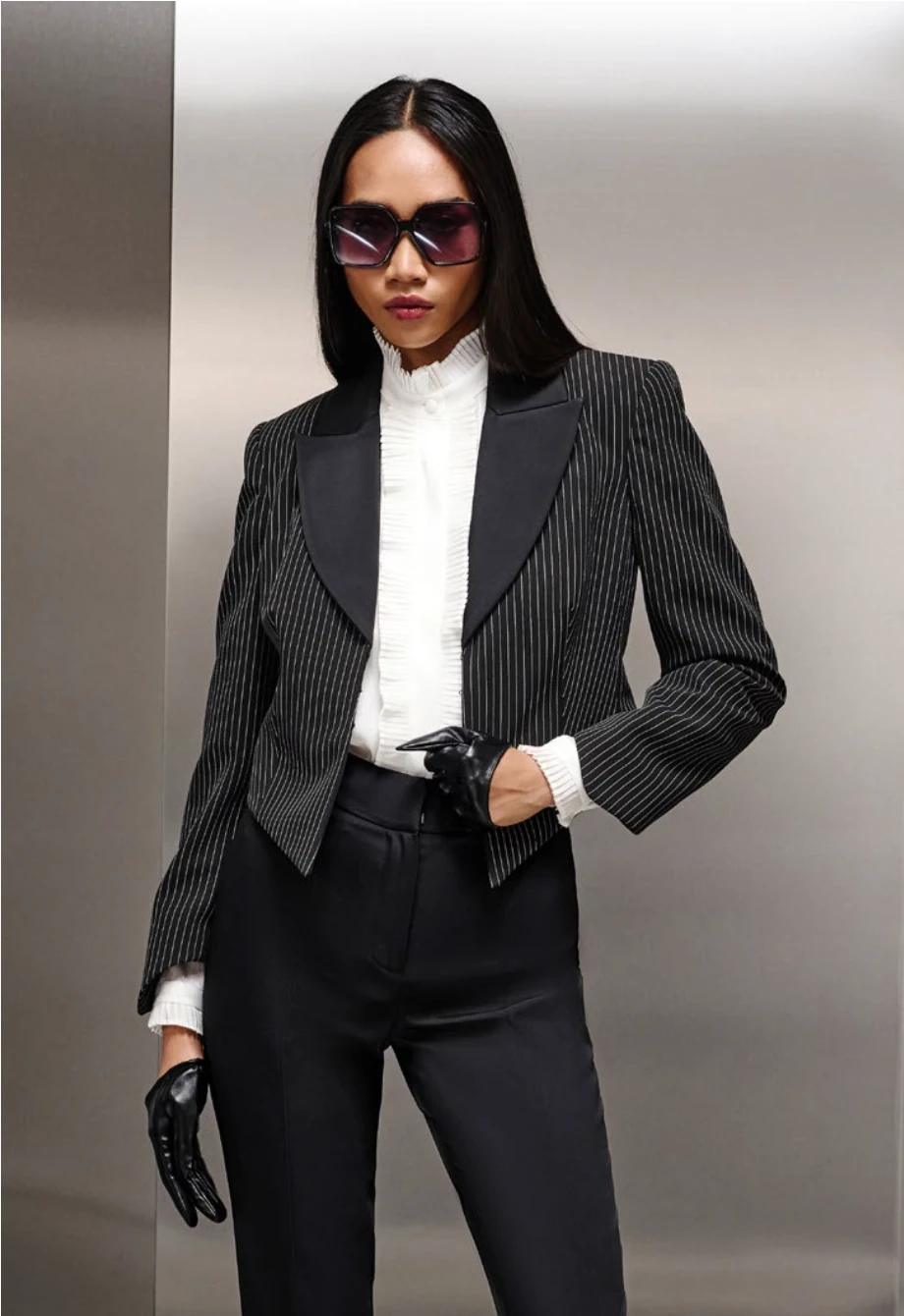 Plise İle Detaylandırılmış Işıltılı Bluz