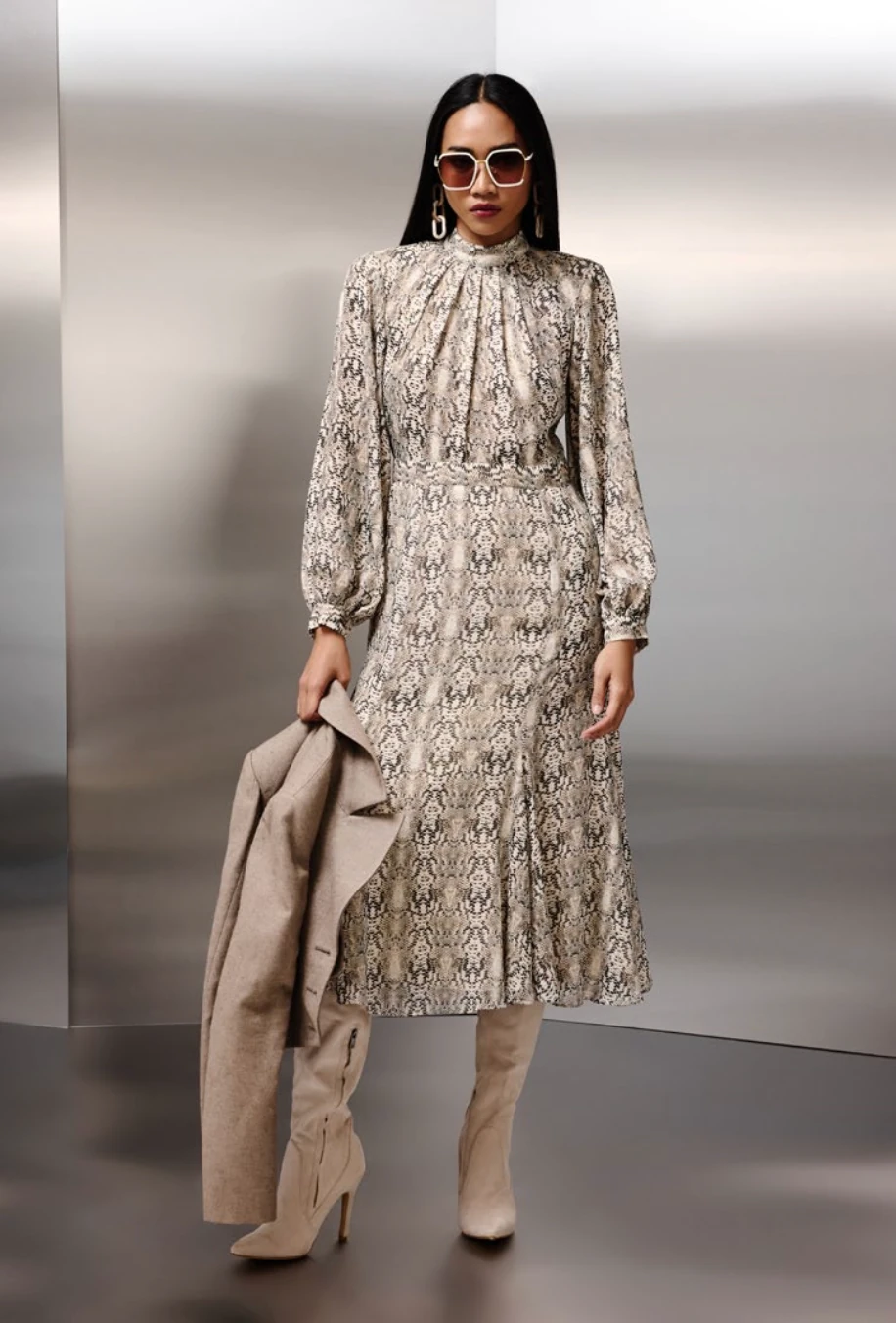 Sim Astar Detayli Empirme Şik Elbise