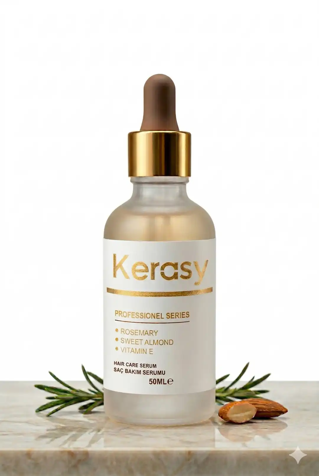 Doğanın kalbinden gelen biberiye mucizesi ve Vitamin E koruması, Kerasy serum ile tek bir damlada birleşiyor. Işıltını keşfetmeye hazır mısın?