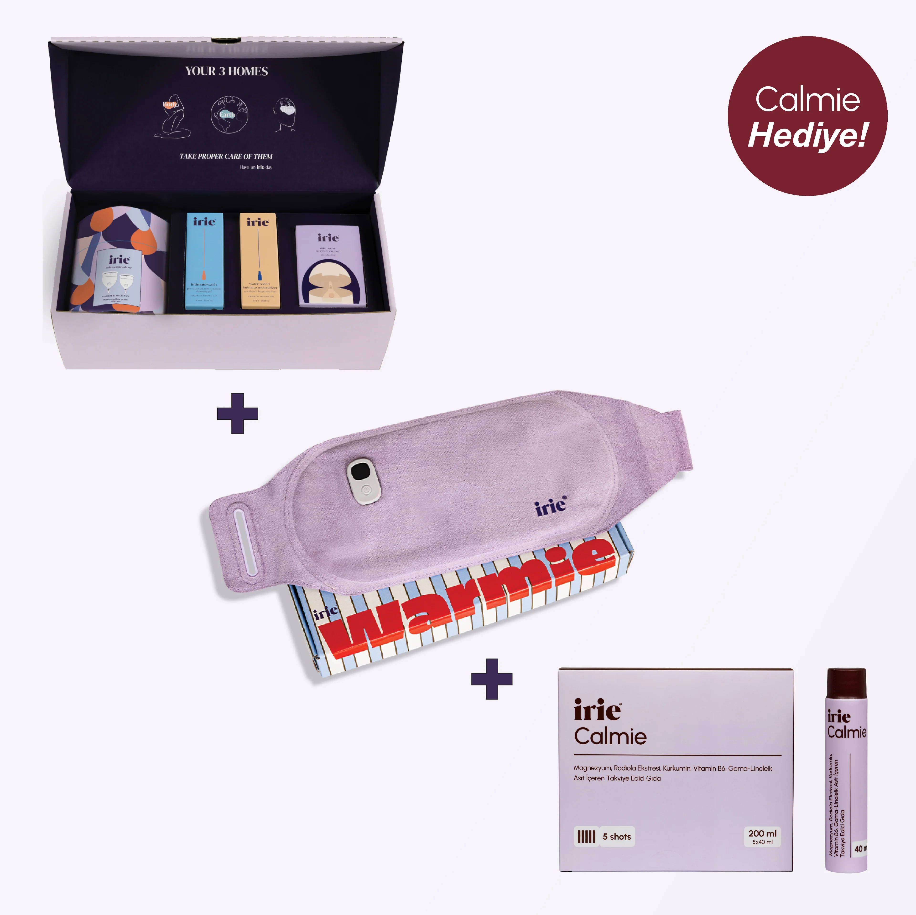 Menstrual Ritüel Kiti - 2'li Transparan (Small + Regular)