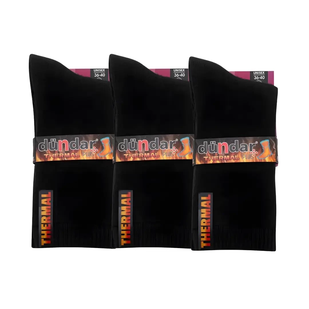 DÜNDAR Unisex Termal Havlu Çorap 36-40
