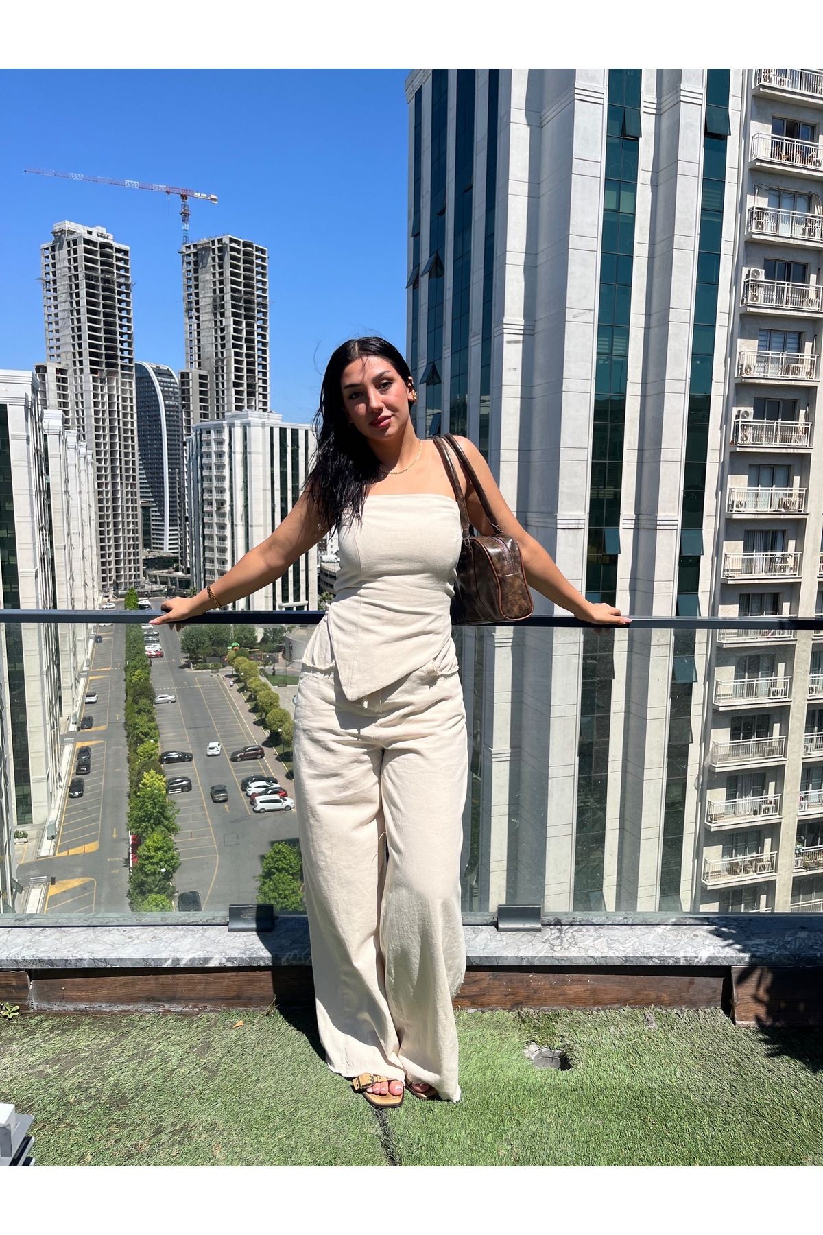Kadın Bej Gabardin Straplez Büstiyer