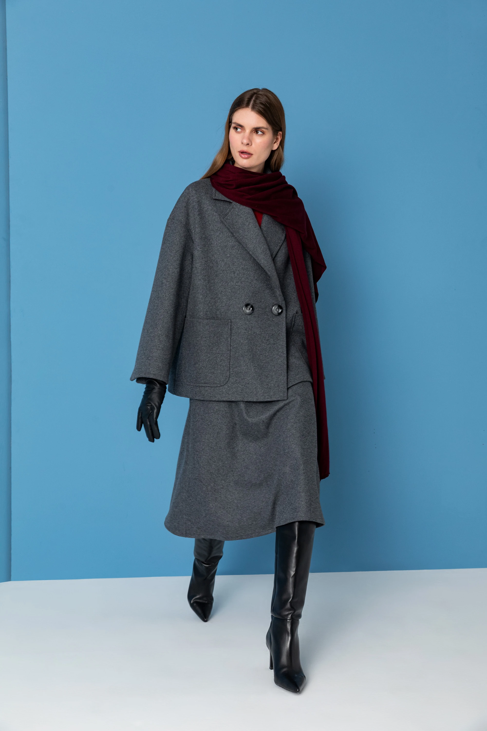 26KK005 YÜN KRUVAZE KABAN