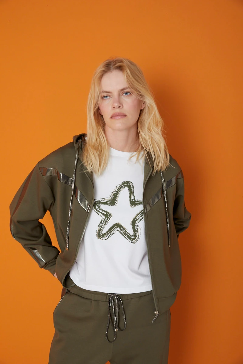 26KT008 YILDIZ BASKILI T-SHIRT