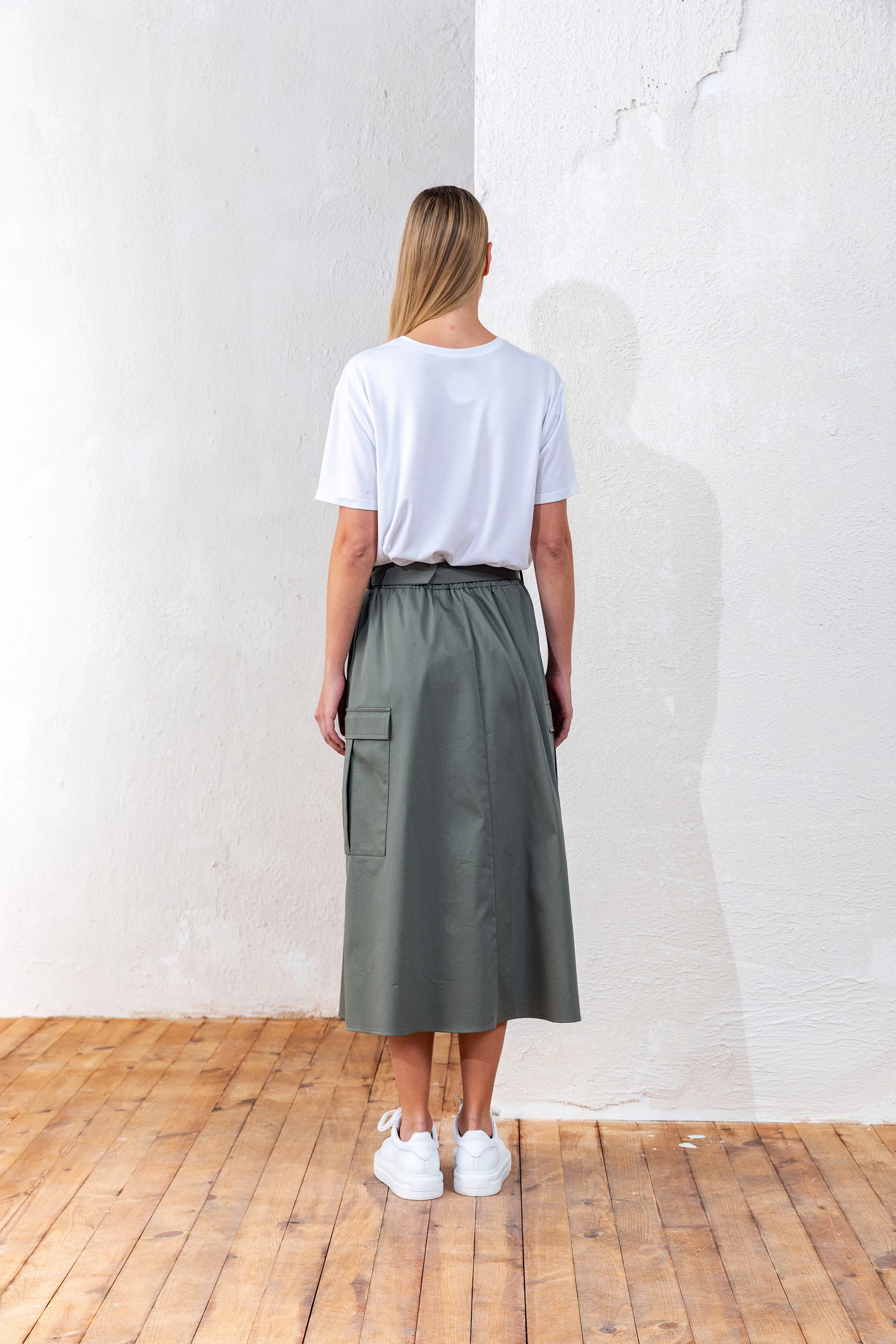 25YZ005 BELİ LASTİKLİ ETEK