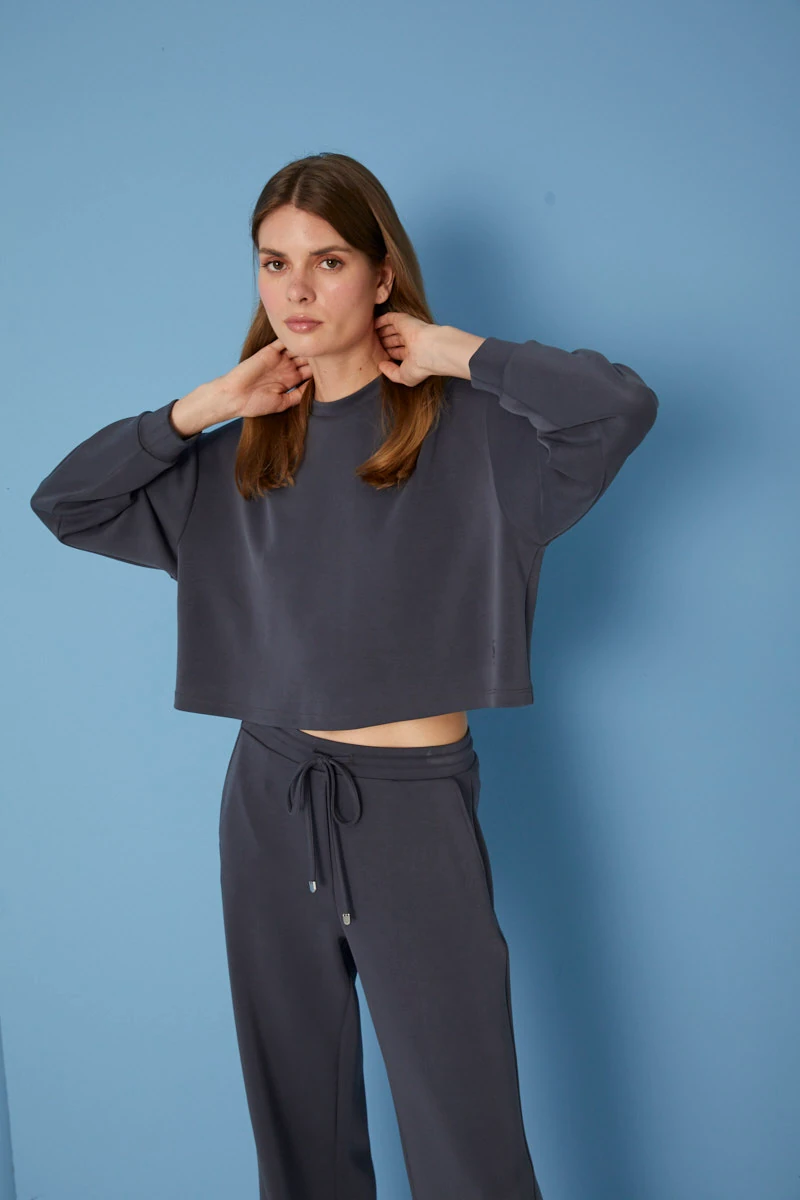 26KS017 MODAL UZUN KOL SWEAT