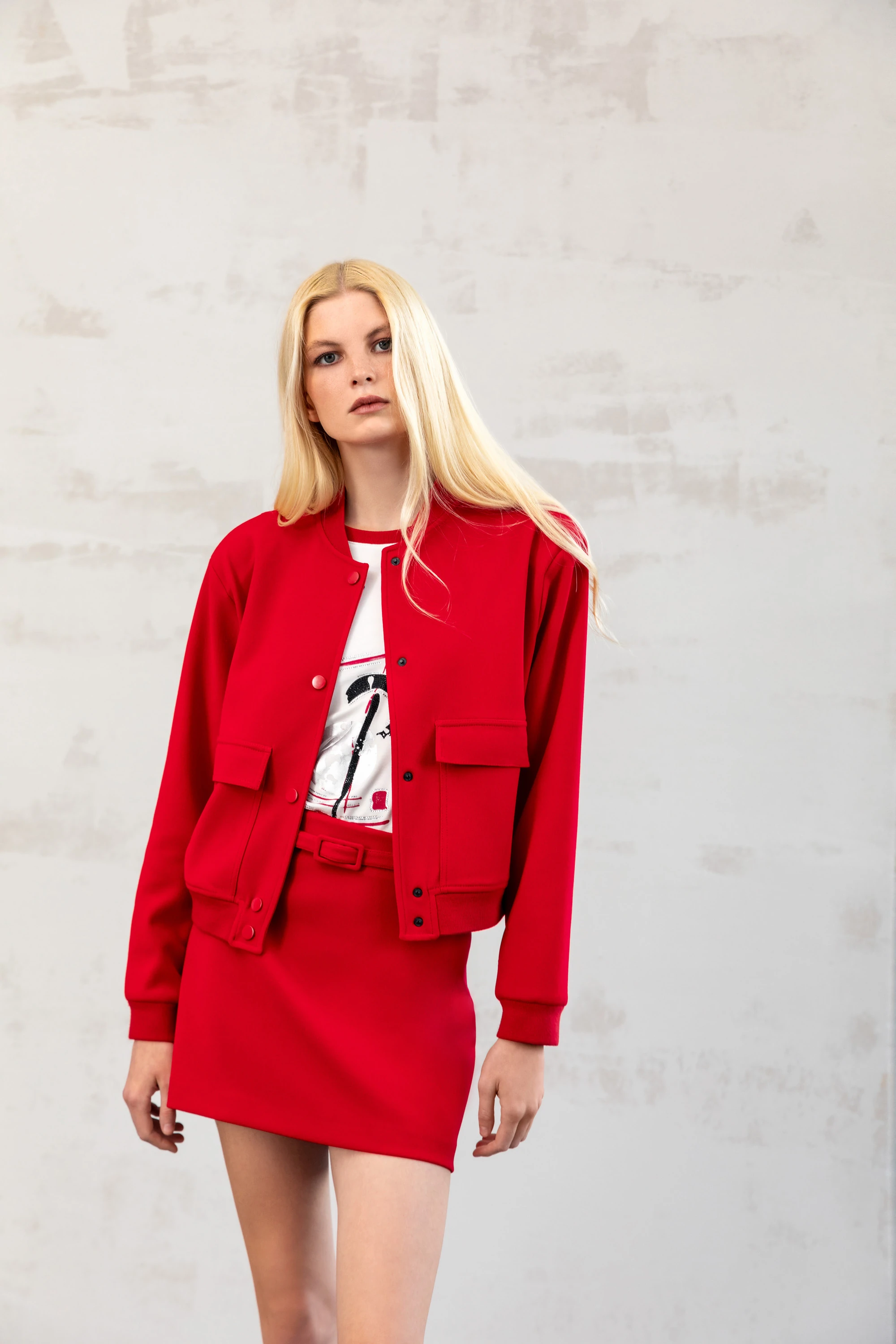 25KZ013 KEMERLİ MİNİ ETEK