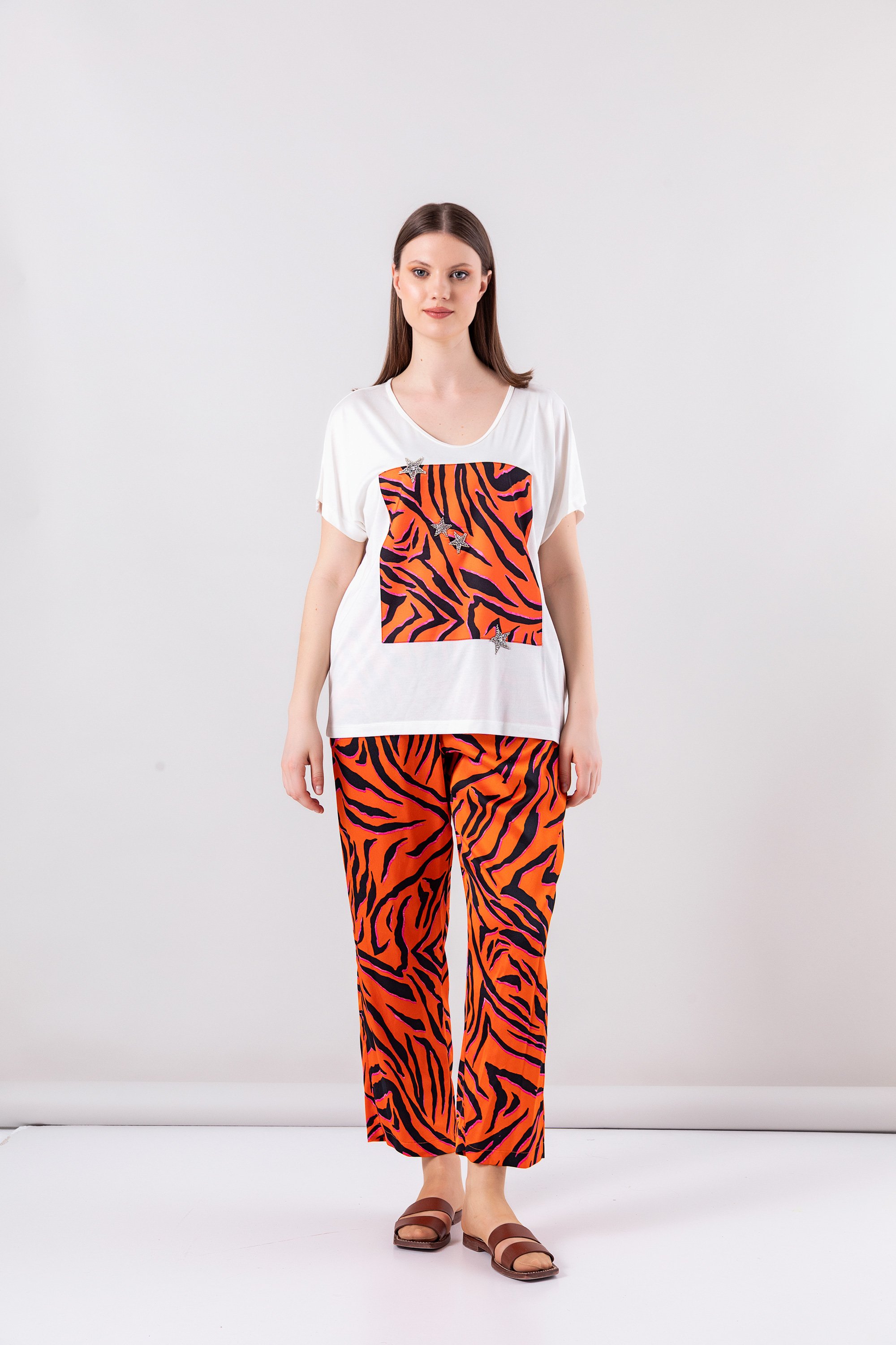 23YT518 Zebra Garnili T-Shirt