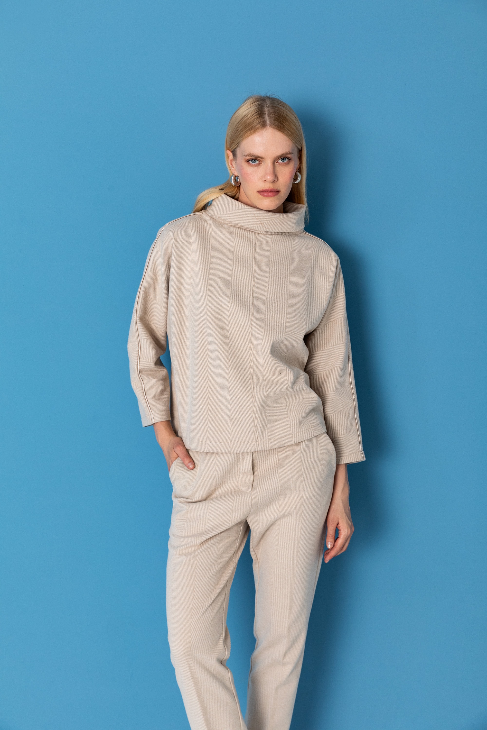 26KS015 BALIKÇI YAKA SWEAT
