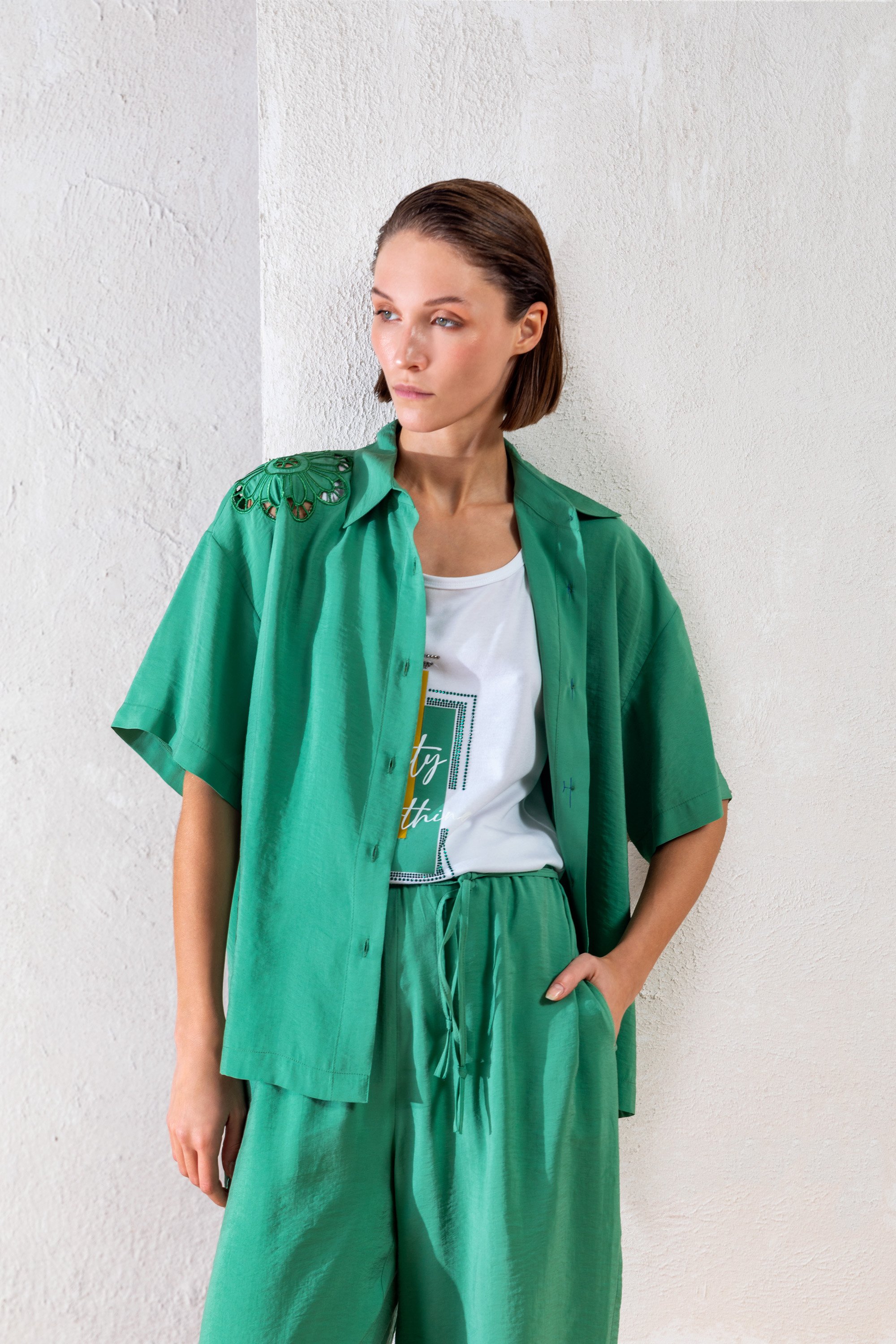 25YP028 BELİ LASTİKLİ PANTOLON