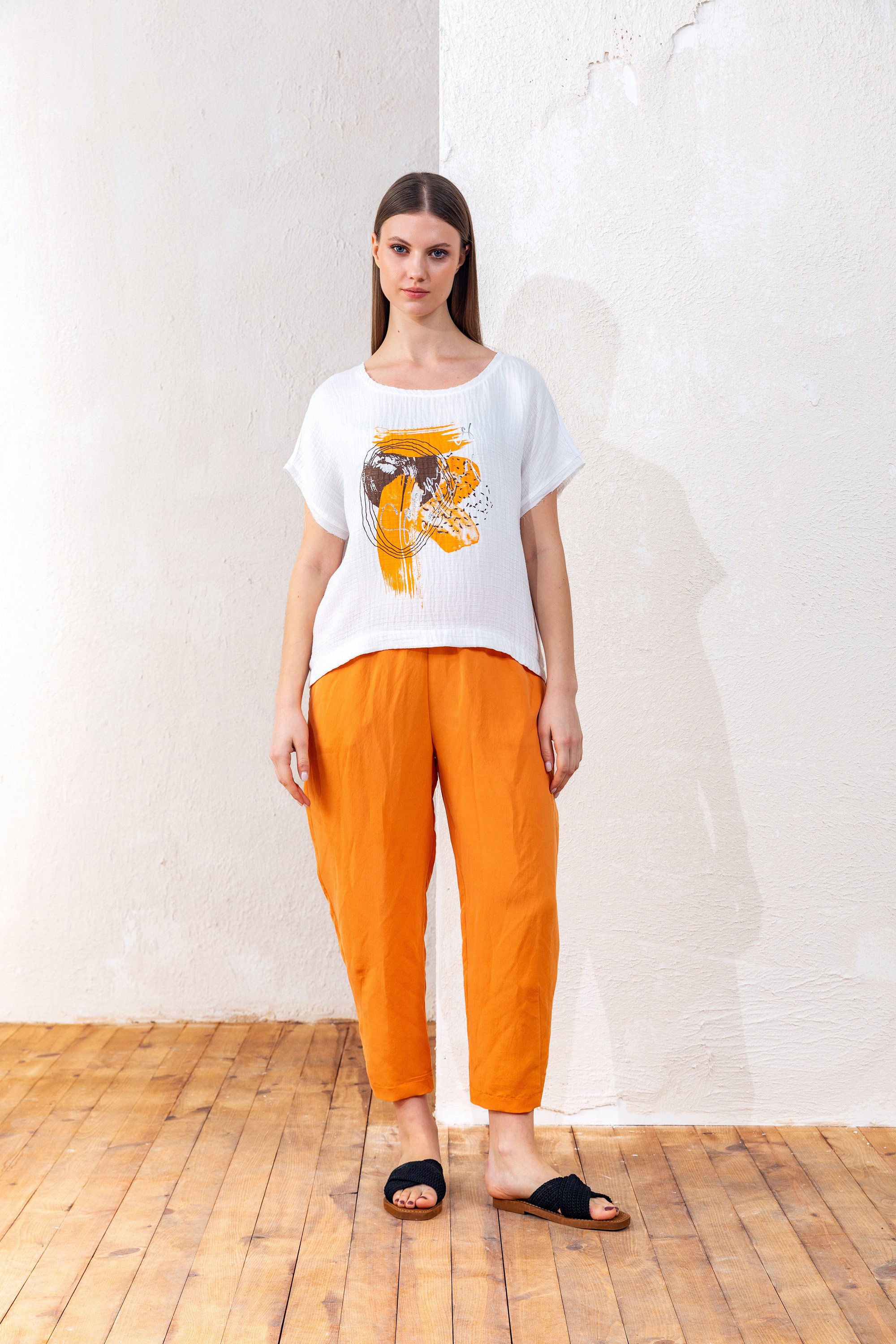 25YP028 BELİ LASTİKLİ PANTOLON