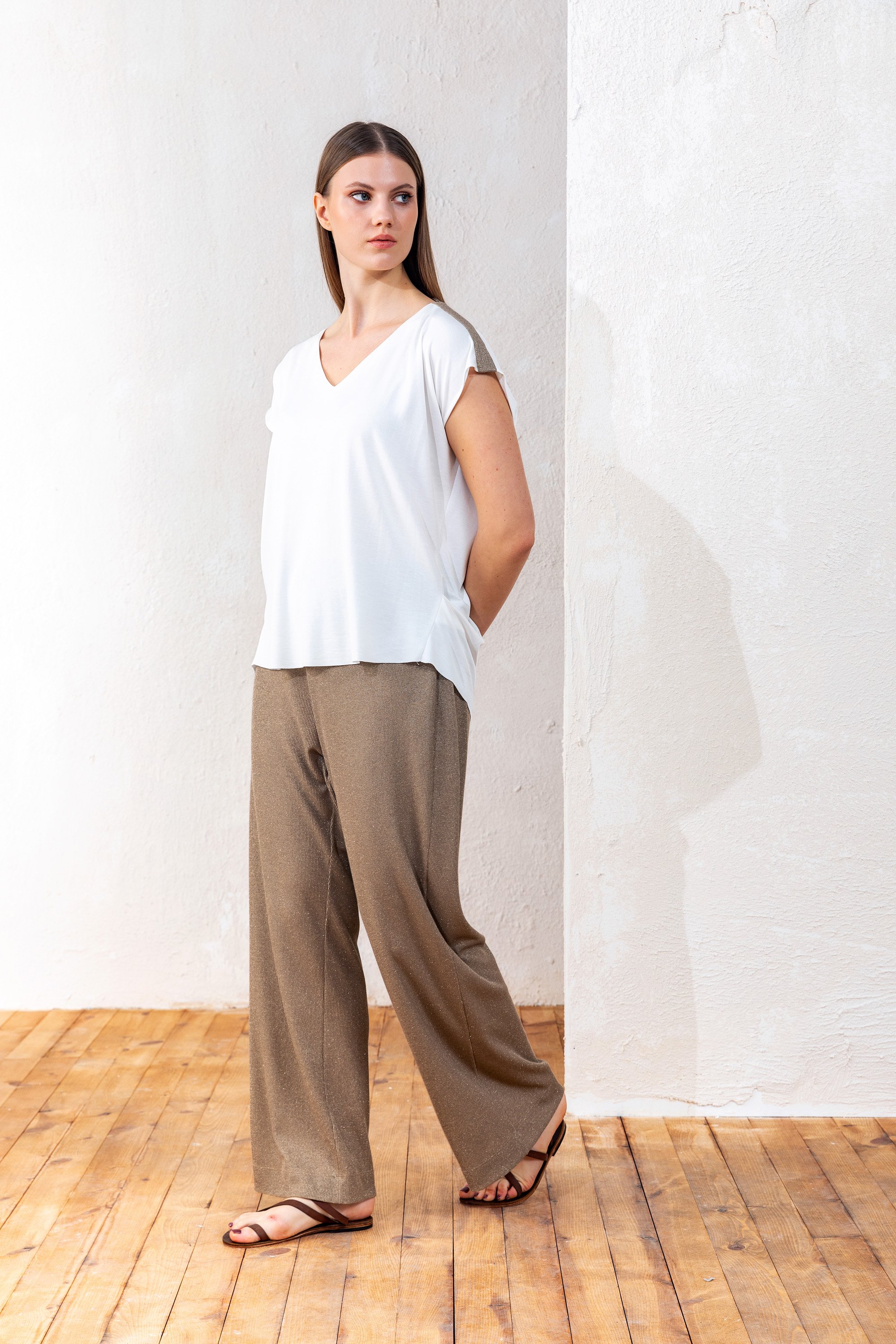 25YP527 SİMLİ TRİKO PANTOLON