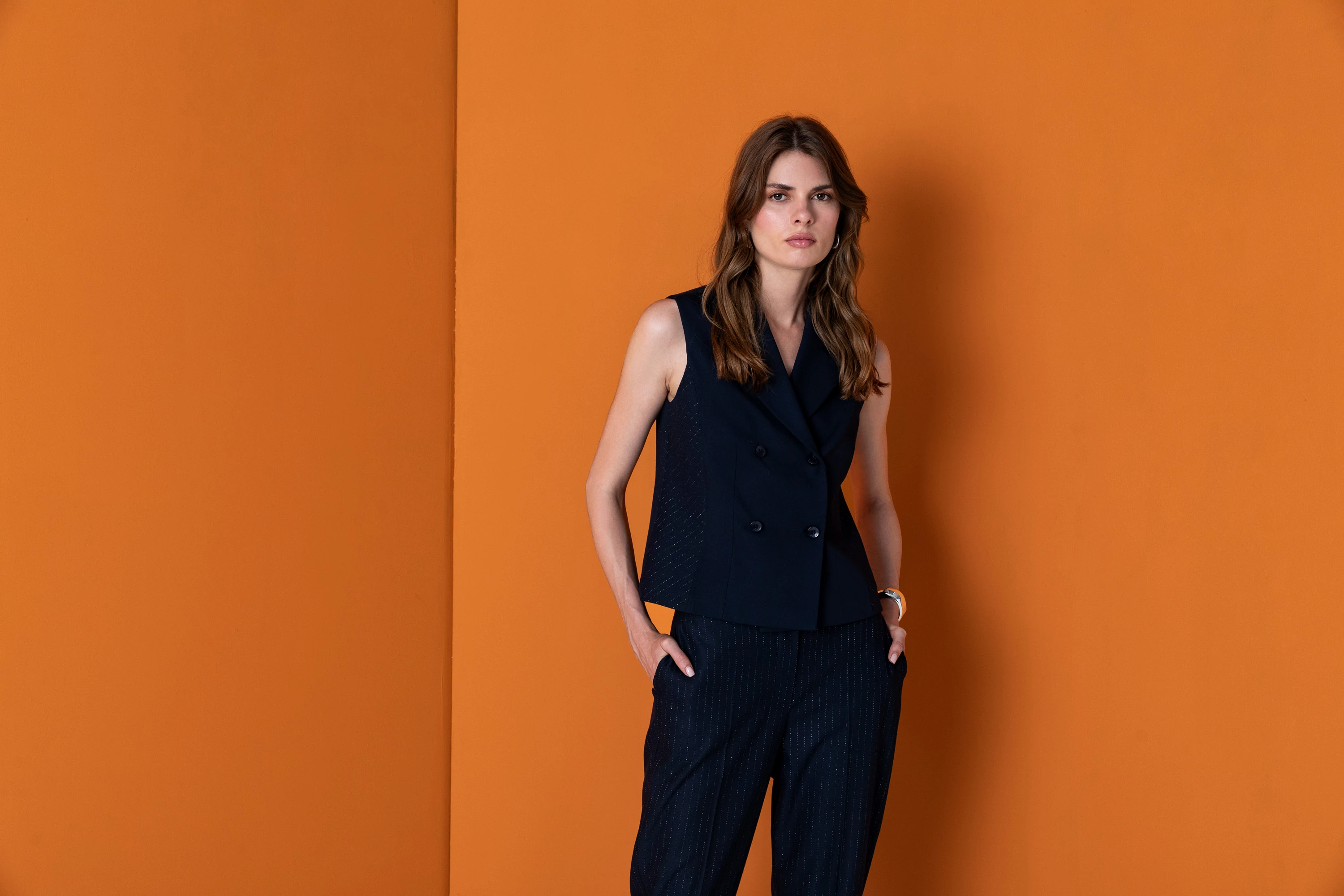 26KY001 GARNİLİ KRUVAZE YELEK